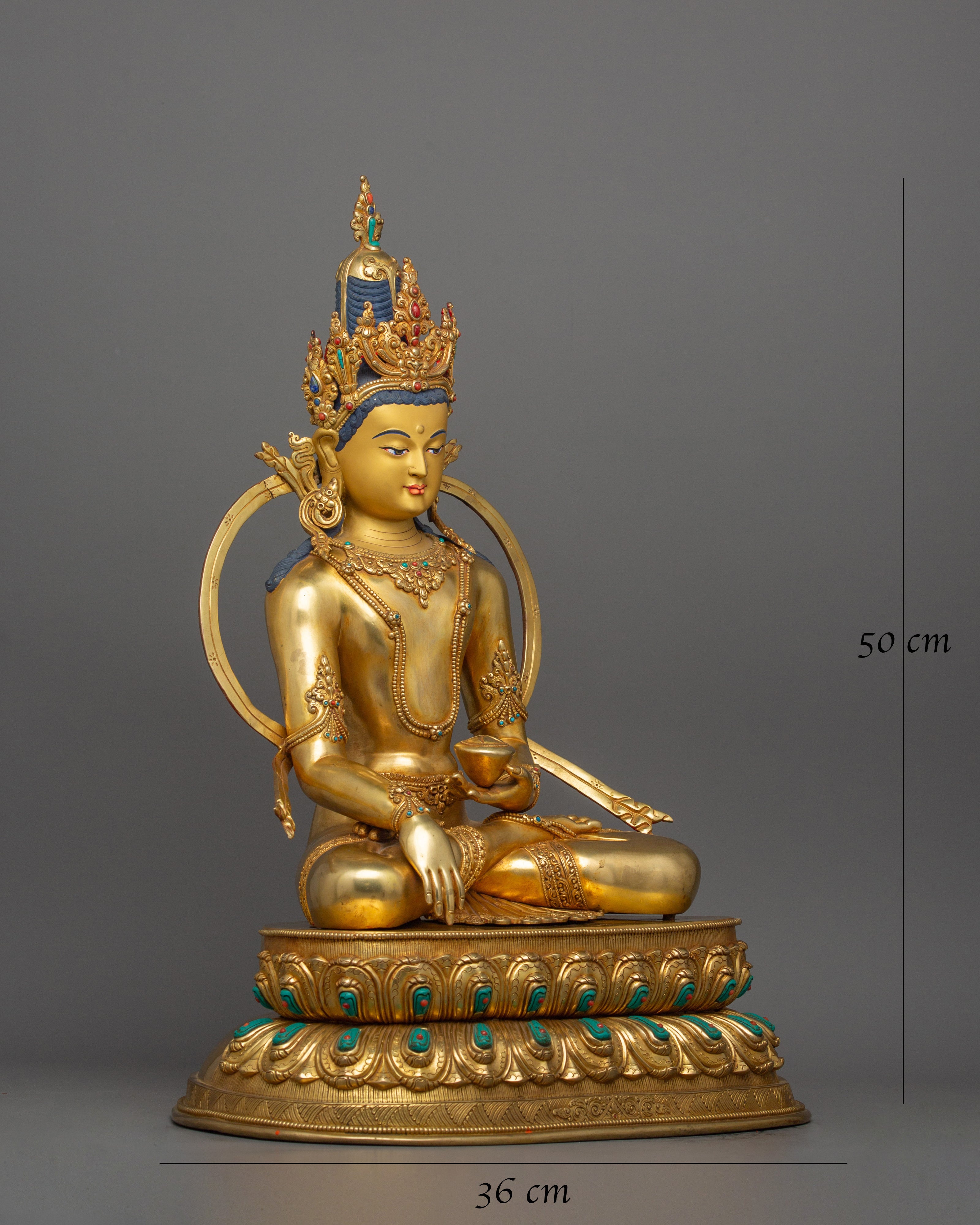 Handcrafted Crown Shakyamuni Buddha
