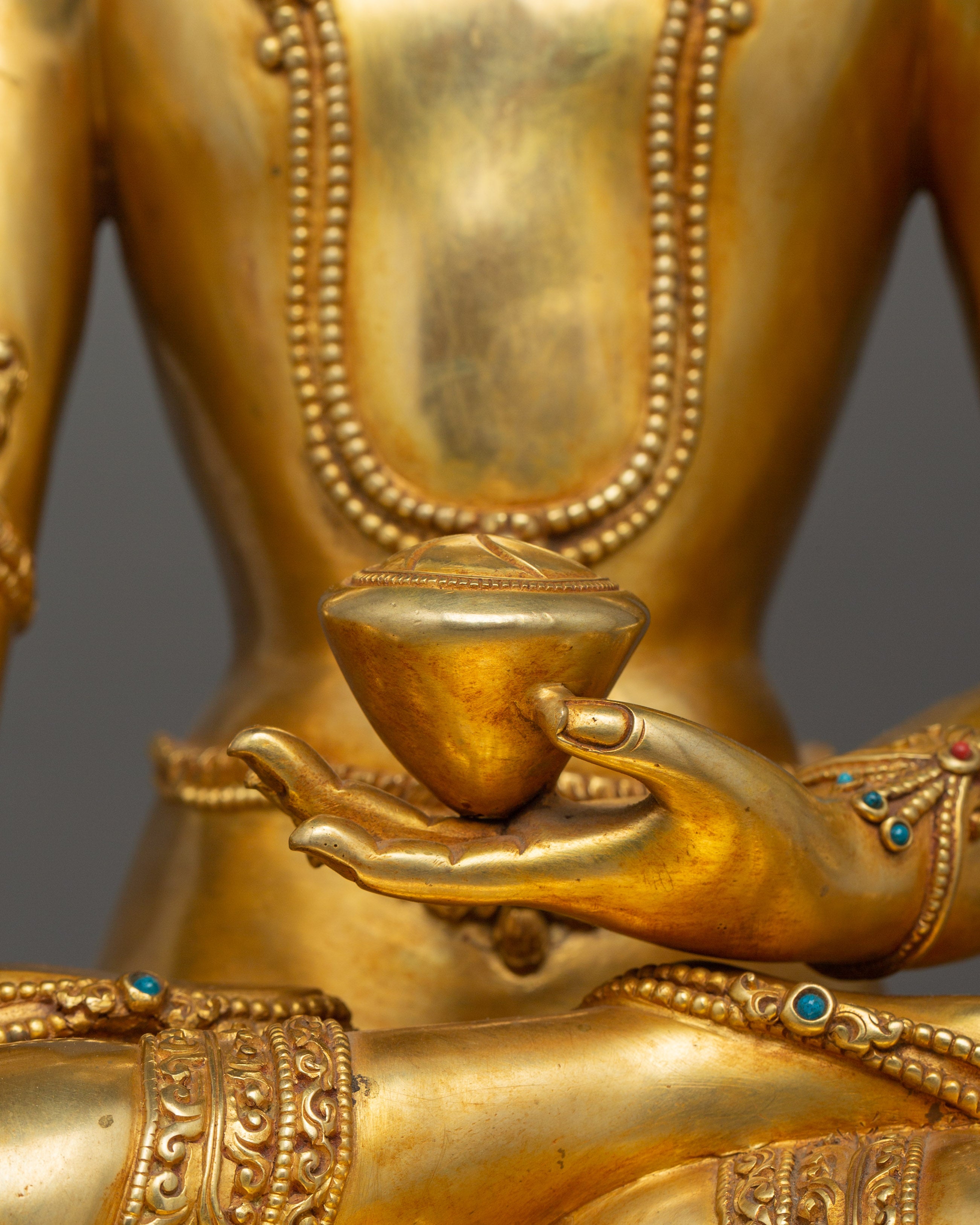 Handcrafted Crown Shakyamuni Buddha Statue | The Path to Enlightenment