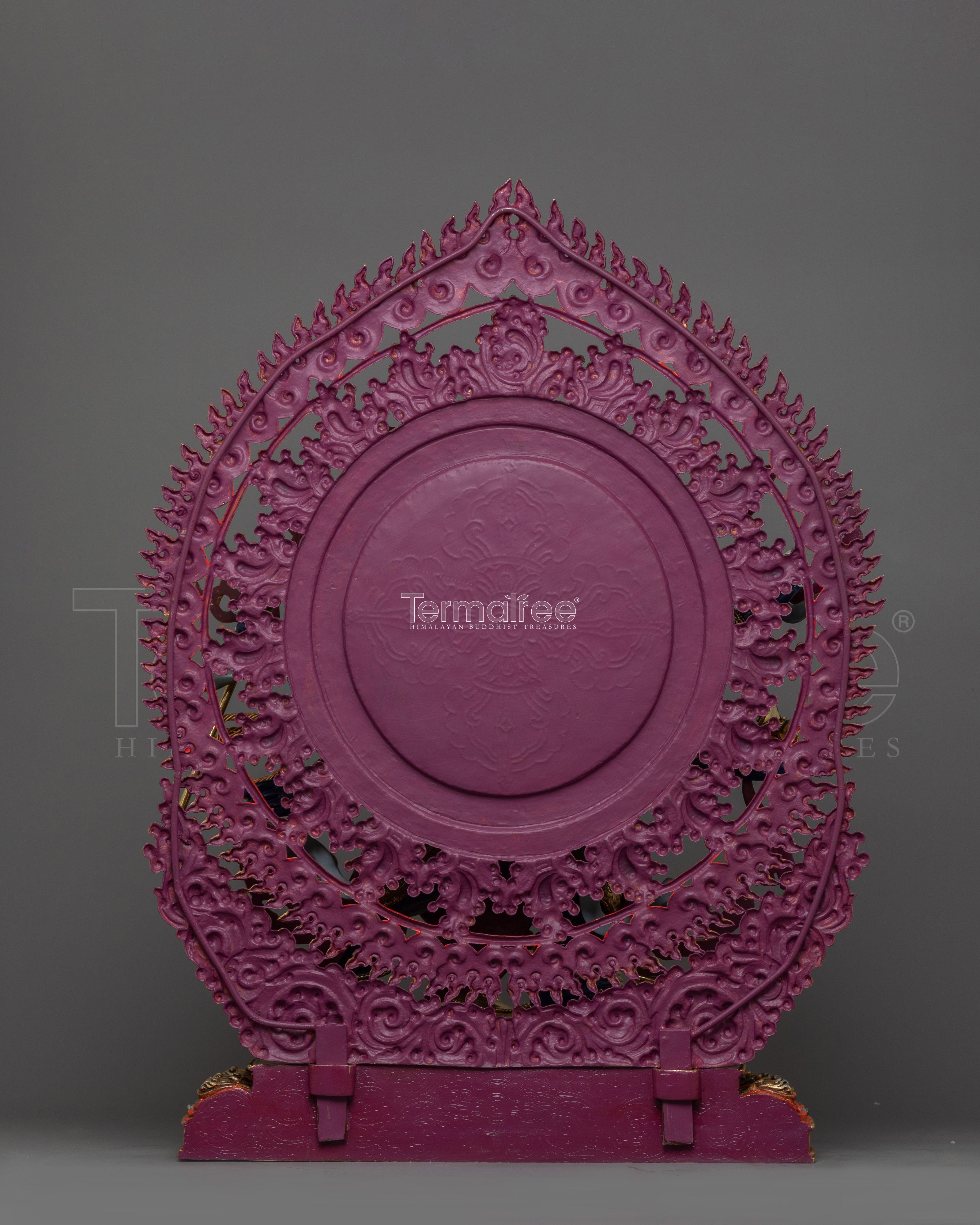 Handmade Shadbhuja Mahakala Sculpture | Protector of Dharma, Spiritual Power