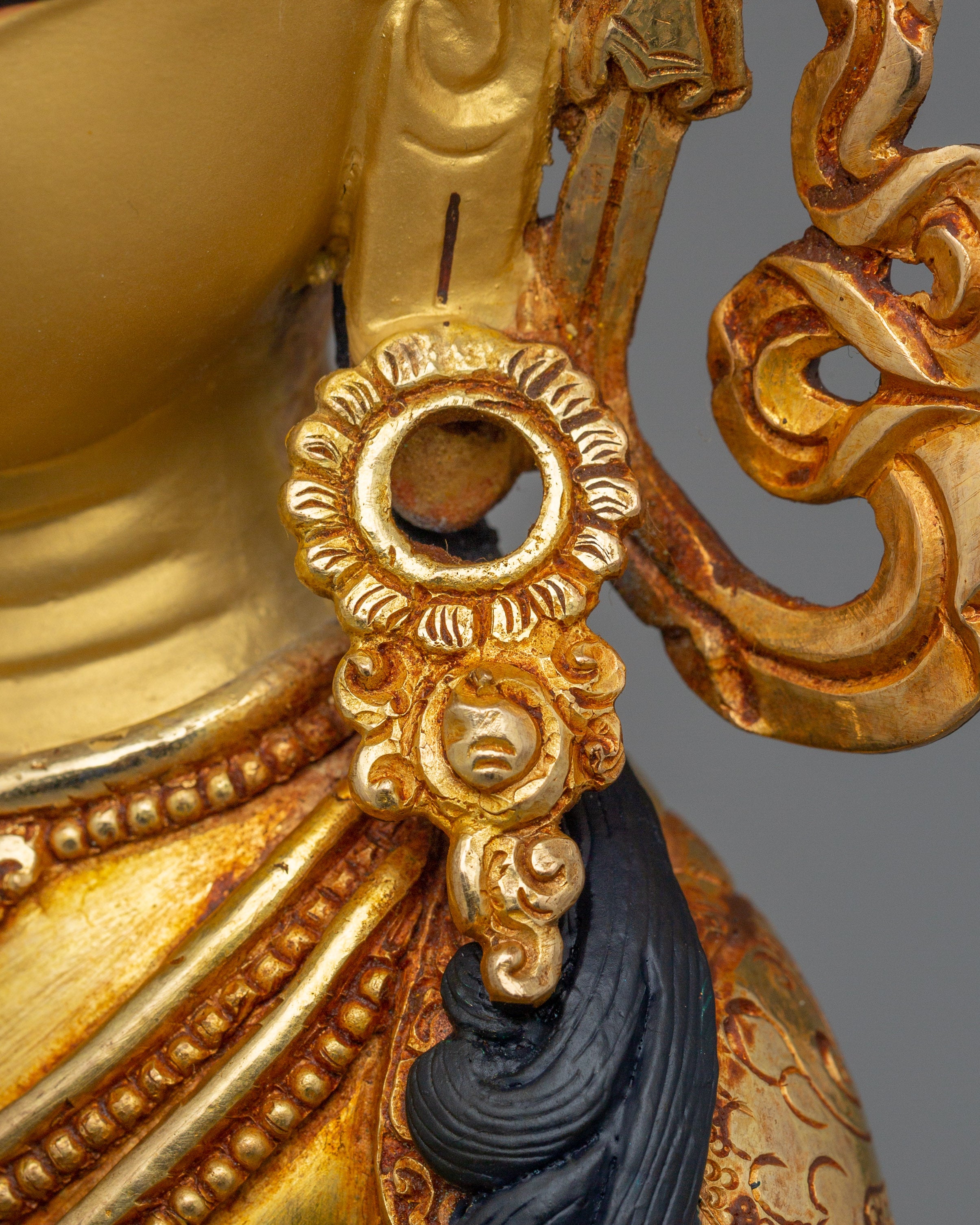 Himalayan Figurine of Kshitigarbha | The Bodhisattva of Boundless Compassion
