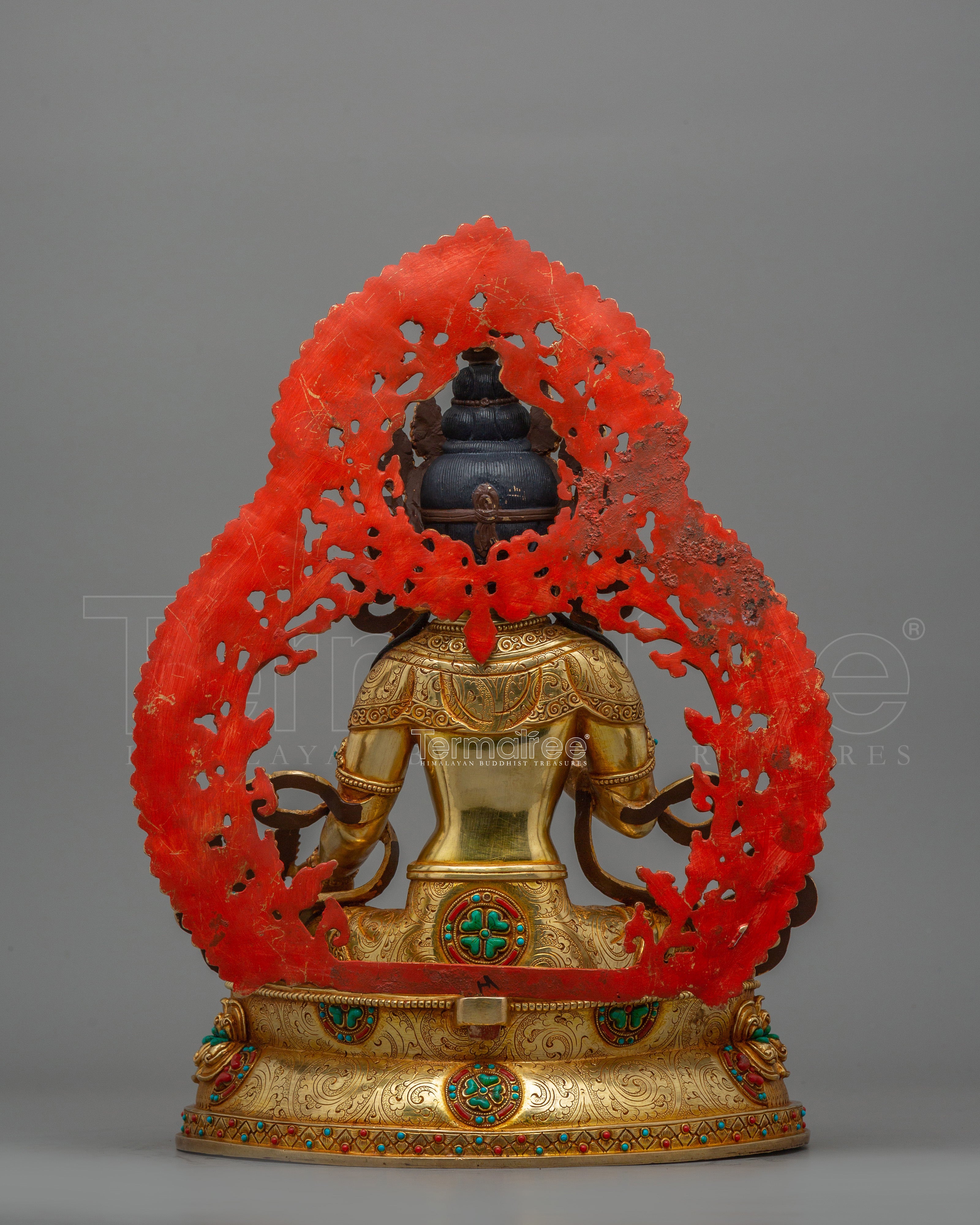 Himalayan Figurine of Kshitigarbha | The Bodhisattva of Boundless Compassion