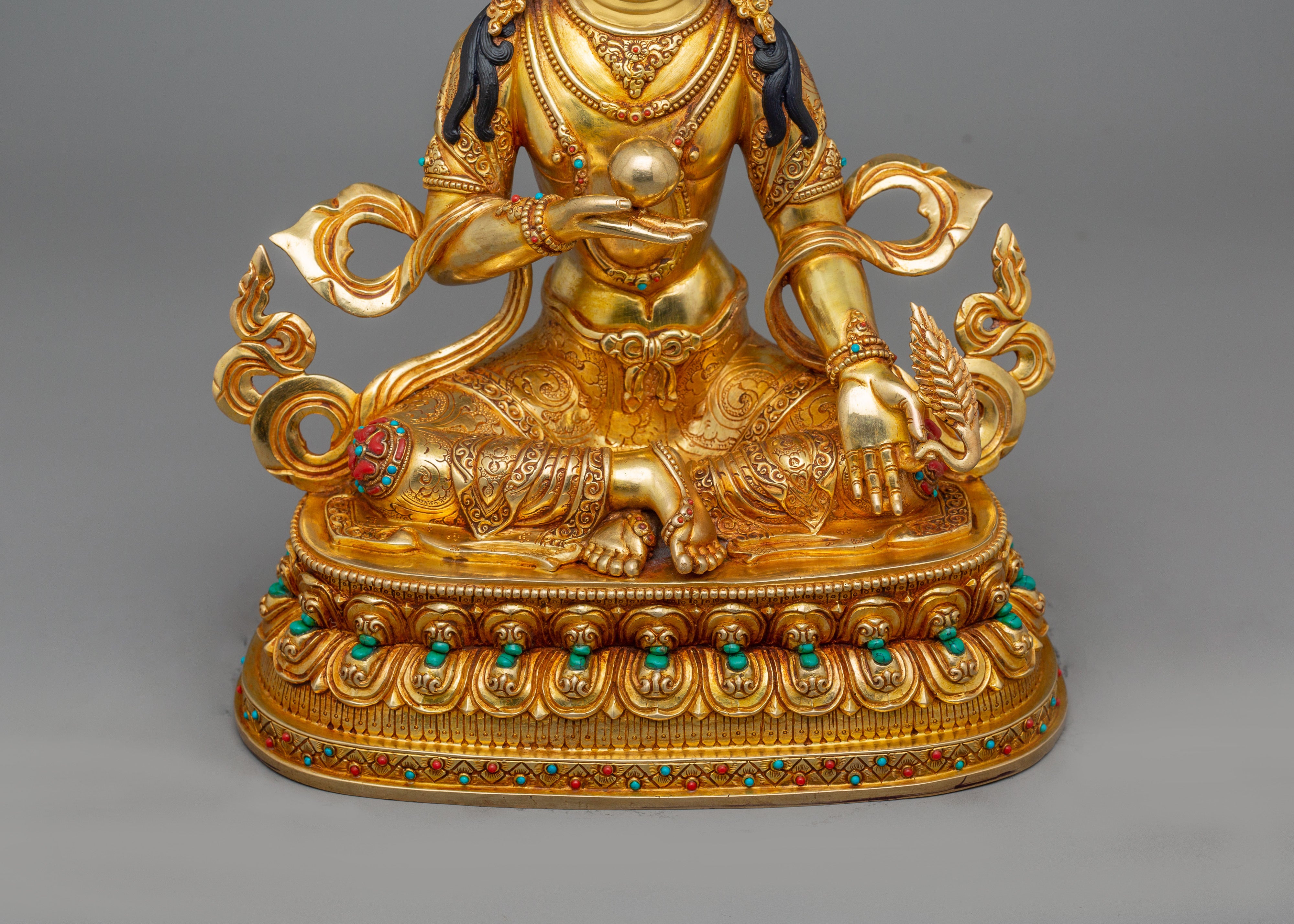 Himalayan Figurine of Kshitigarbha | The Bodhisattva of Boundless Compassion
