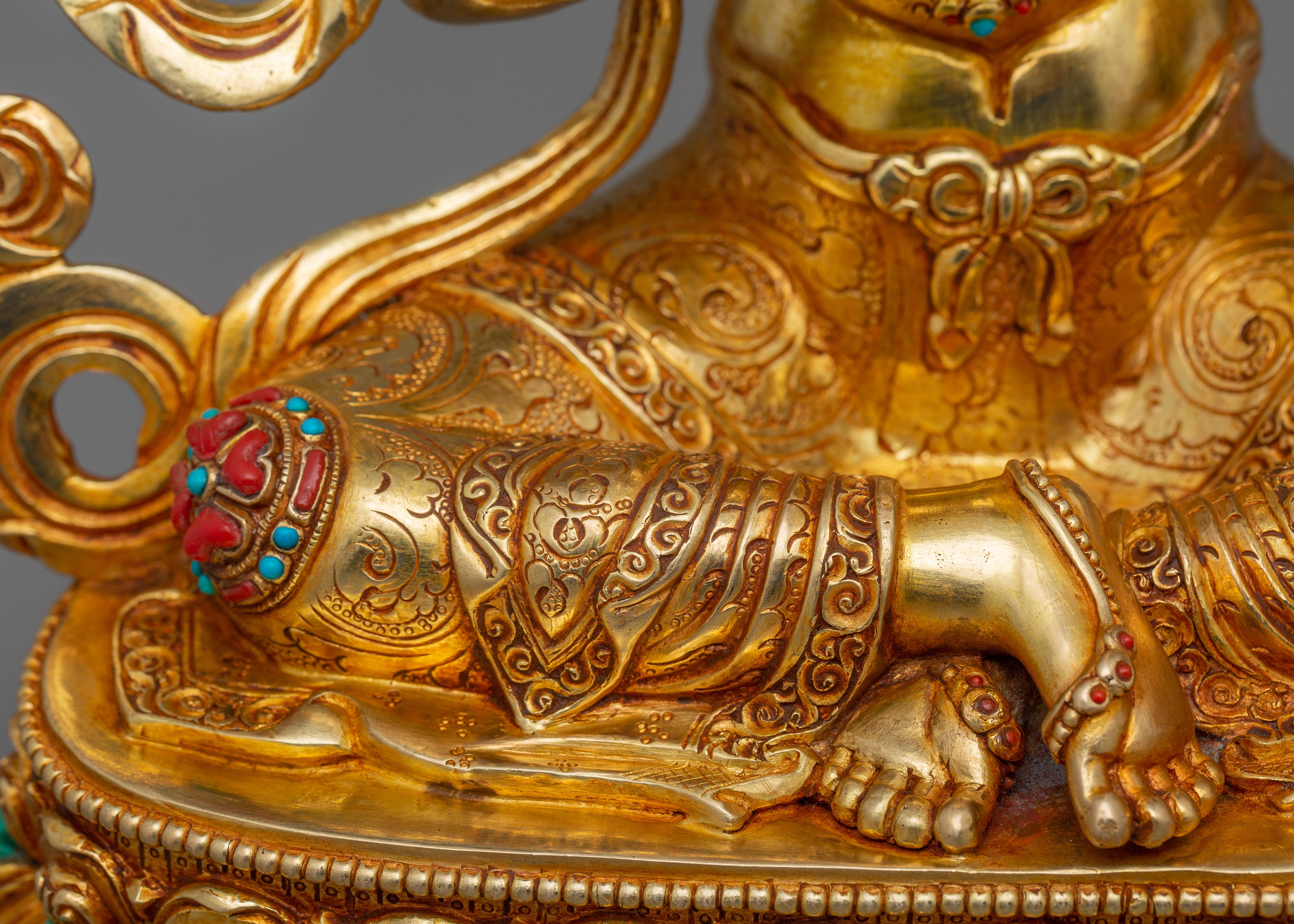 Himalayan Figurine of Kshitigarbha | The Bodhisattva of Boundless Compassion