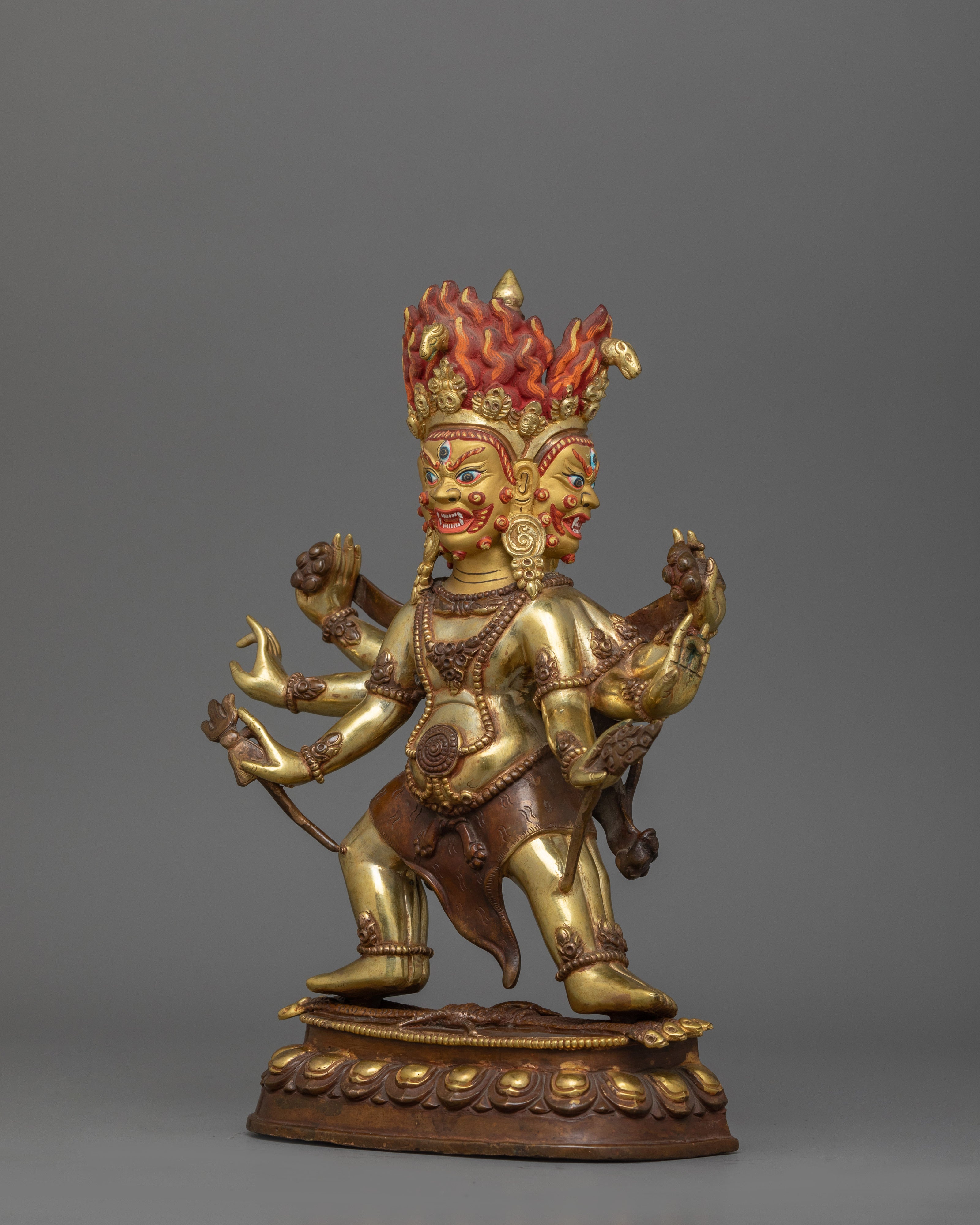 Handmade Dharmapala Statue | Protector of Dharma, Spiritual Power, Guardian of Wisdom