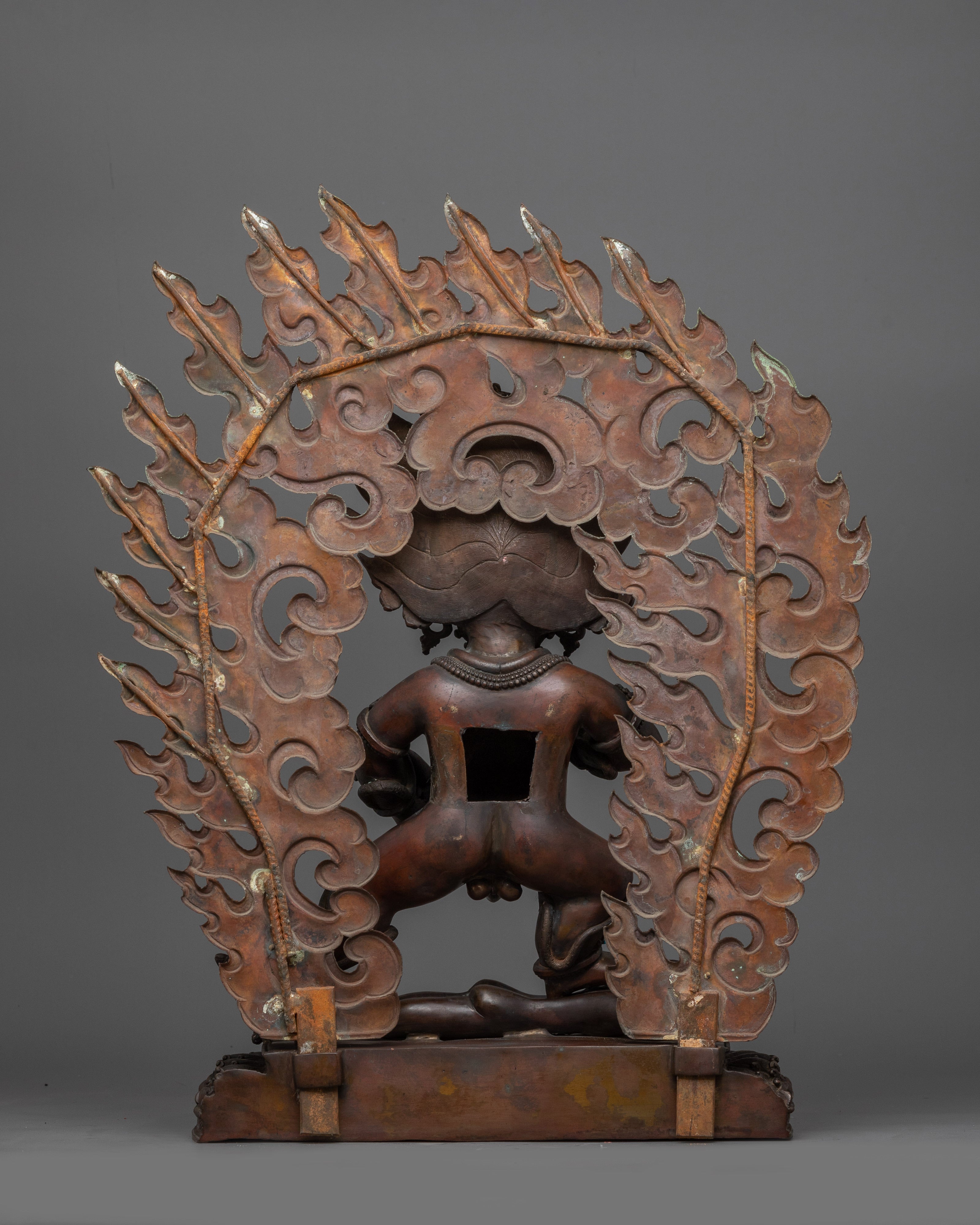 Spiritual Wealth Deity Black Dzambhala Figurine | Handcrafted Statue for Decor