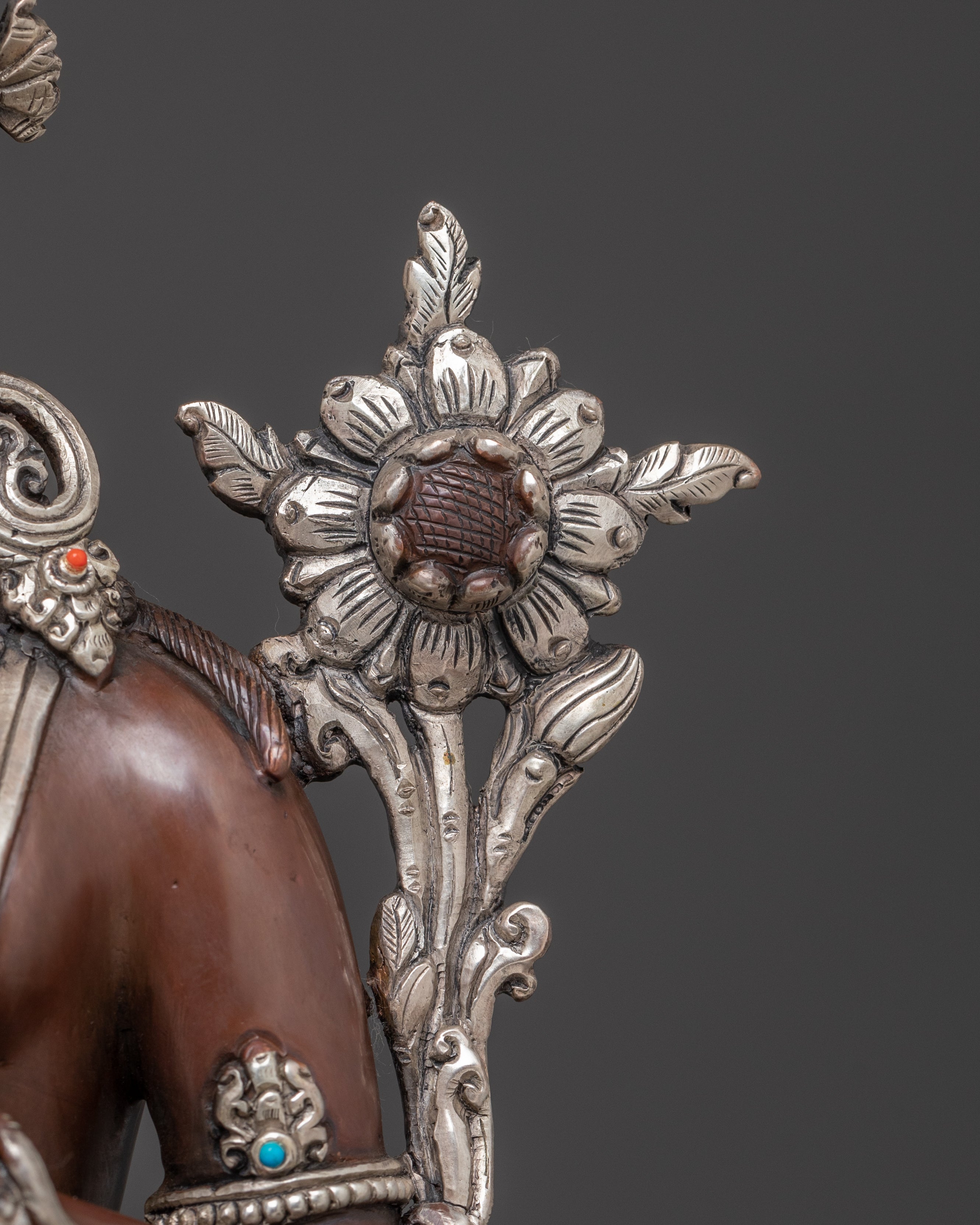 Standing Green Tara Sculpture | Traditional Tibetan Art