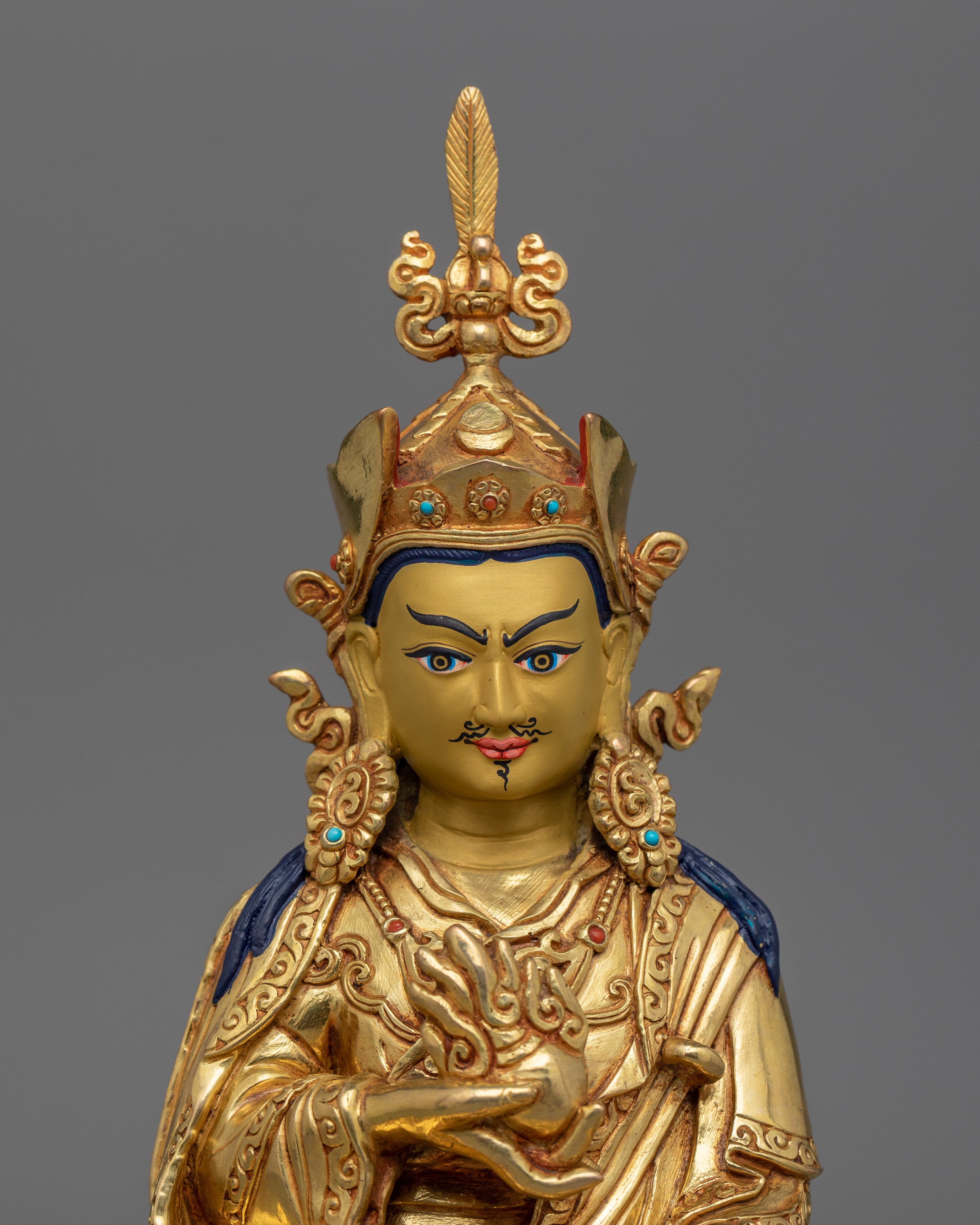24K Gold Gilded Guru Norla Statue  | Symbol of Wisdom