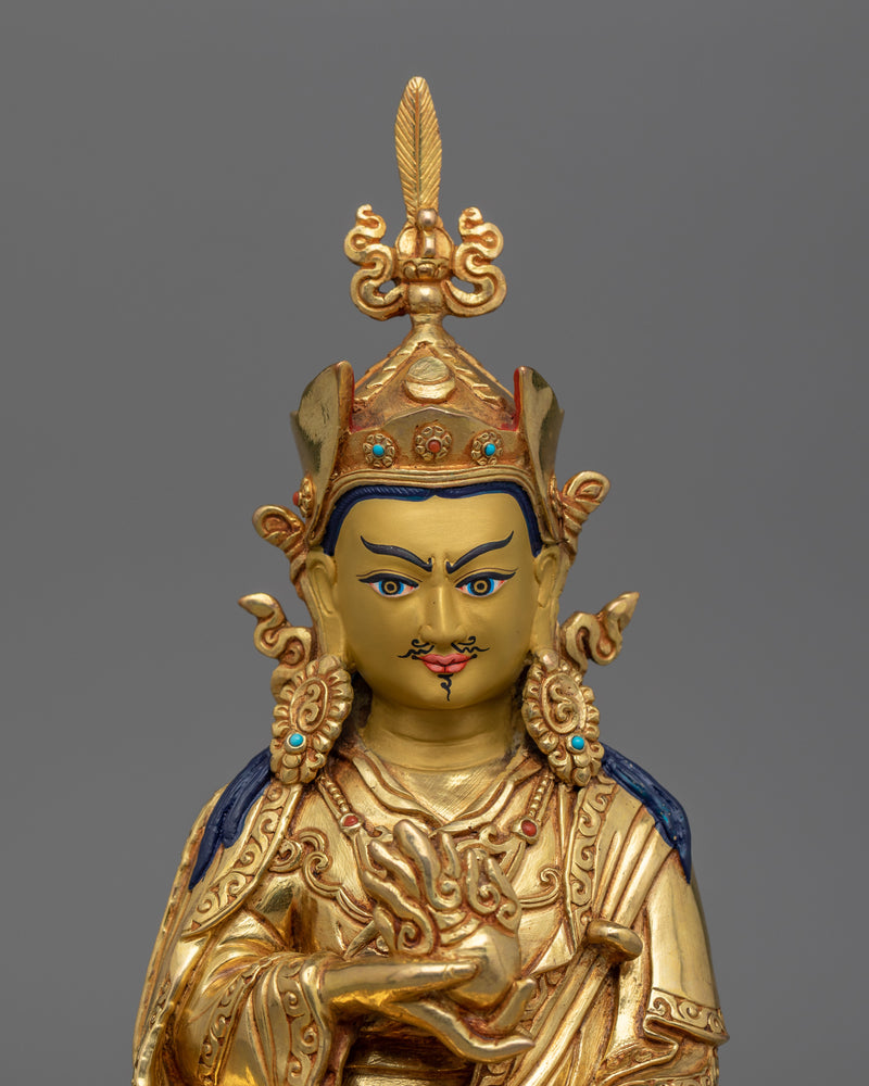 24K Gold Gilded Guru Norla Statue  | Symbol of Wisdom
