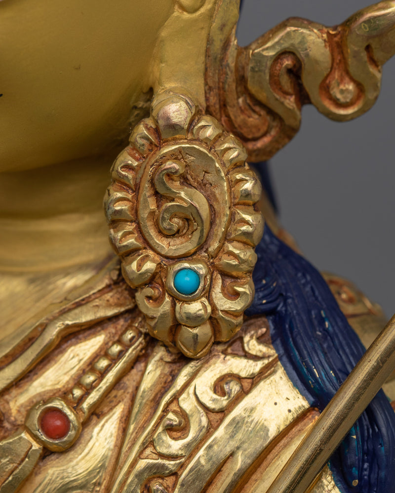 24K Gold Gilded Guru Norla Statue  | Symbol of Wisdom