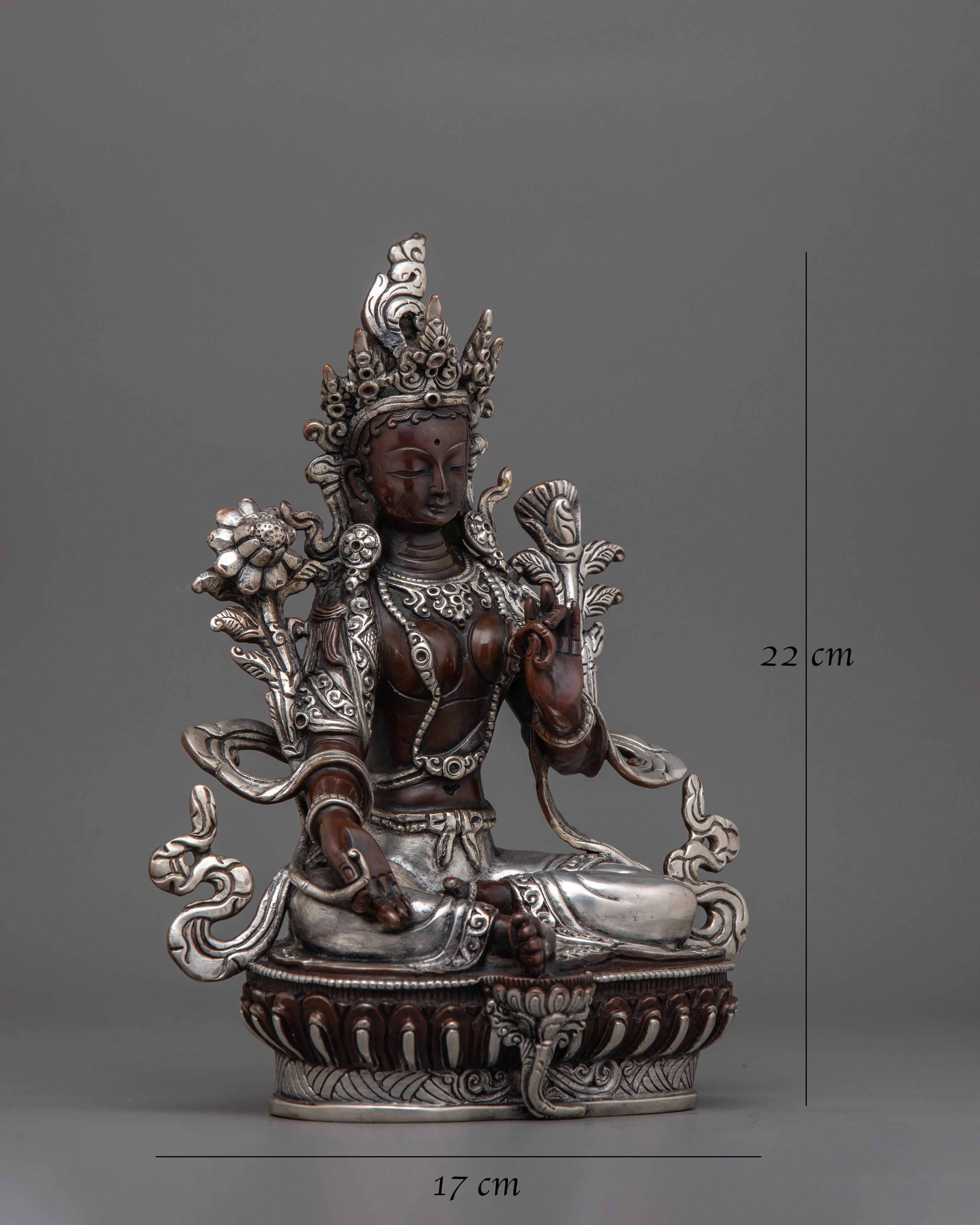 Buddhist Handcrafted Deity Green Tara Figurine