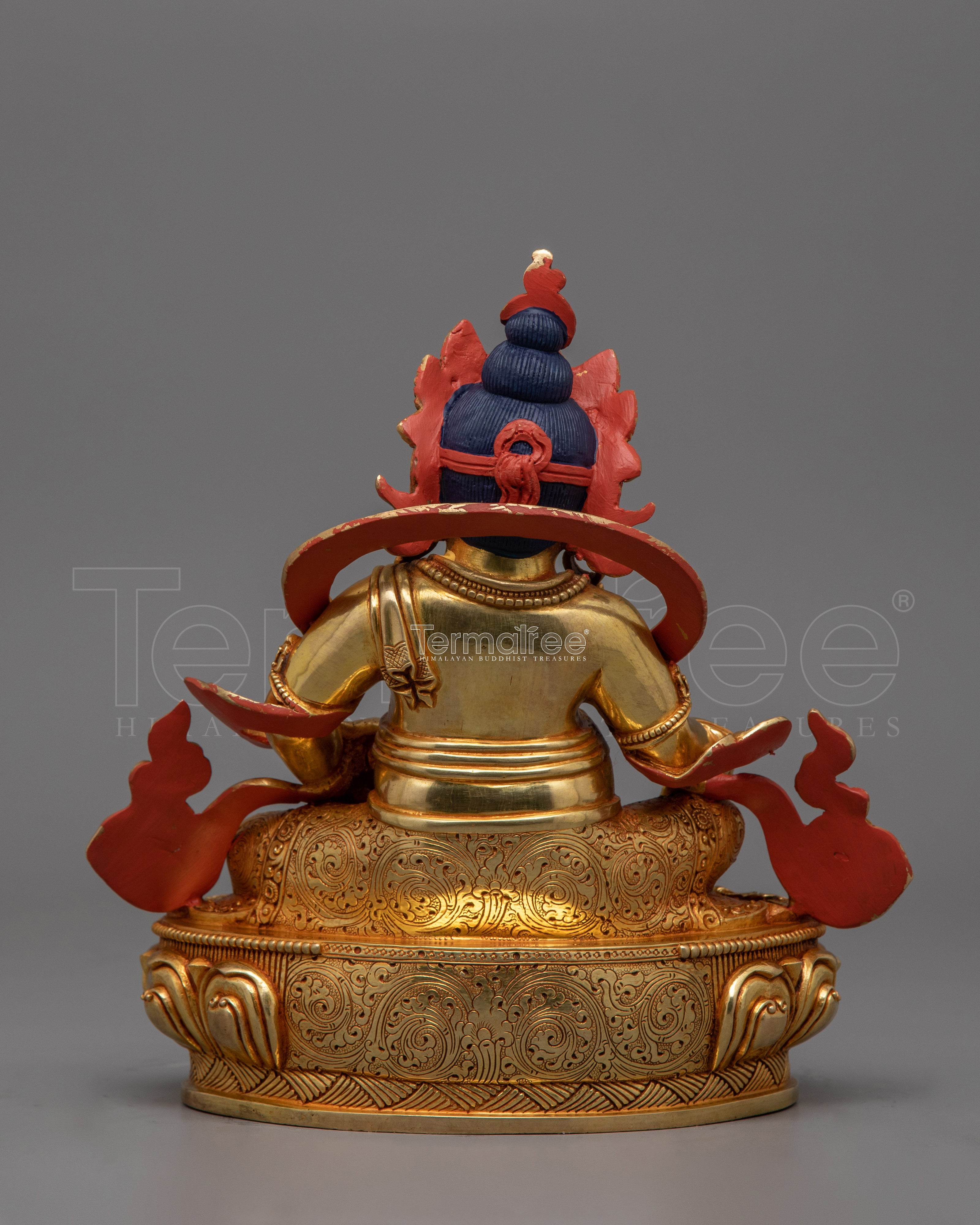 Himalayan Deity Golden Dzambhala Statue | Symbol of Wealth and Prosperity