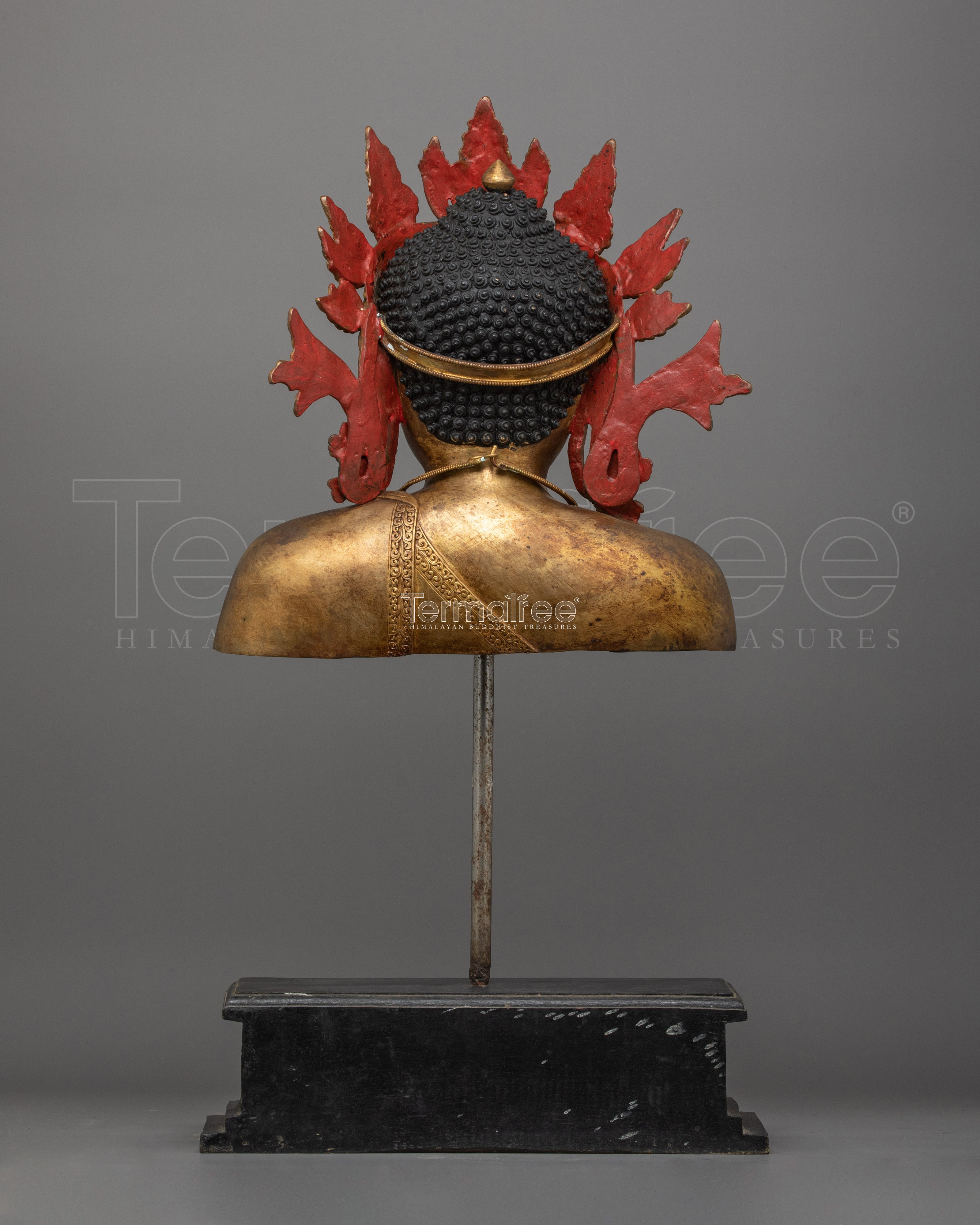 Sacred Buddha Shakyamuni with Crown Statue | Buddha of Wisdom, Spiritual Guidance