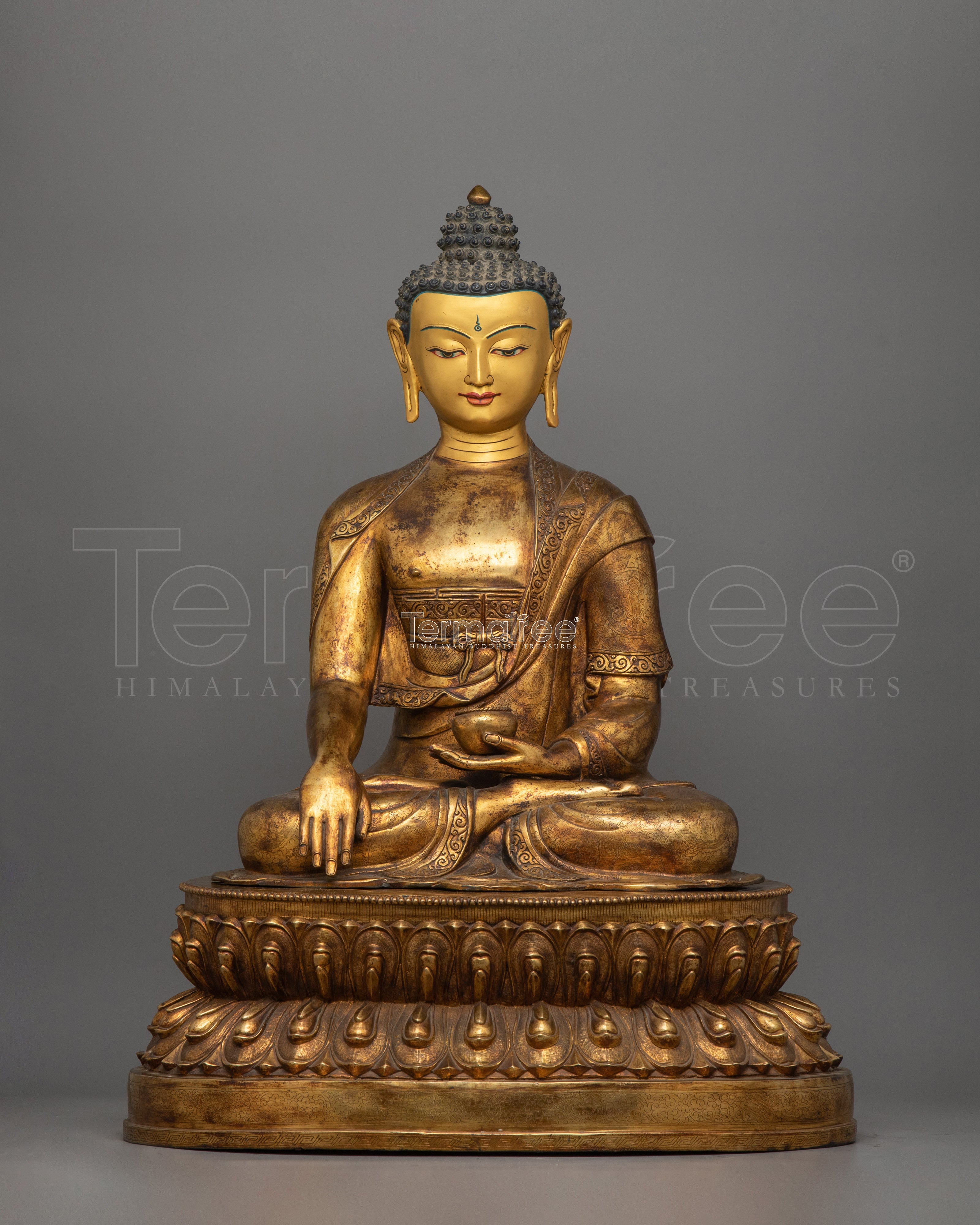 Tibetan Buddhist Figurine of Meditating Buddha Shakyamuni | Buddha of Wisdom, Peace