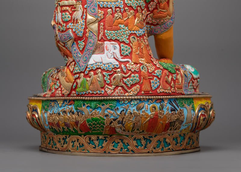Himalayan Crown Buddha Shakyamuni Statue | Symbol of Mindfulness Practice