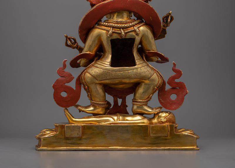 Handmade Shakya Mahakala Sculpture | Protector of Wisdom