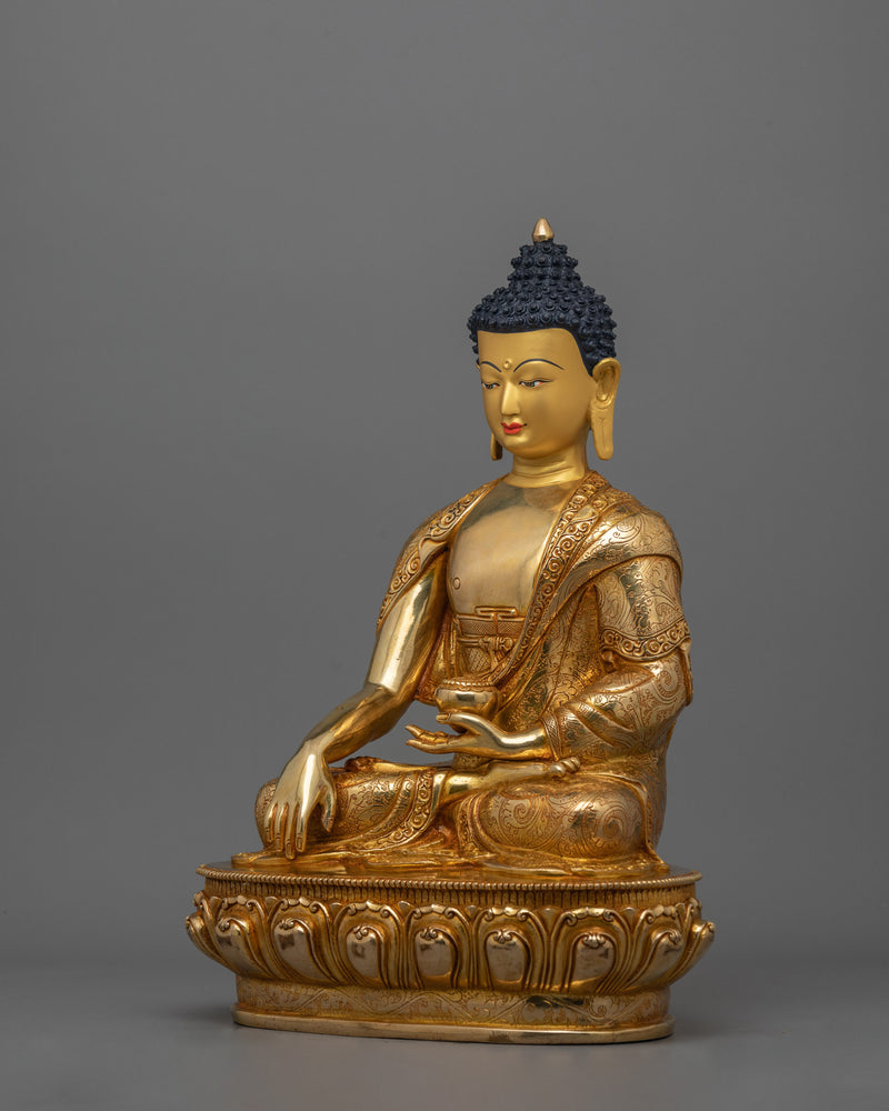 Buddhist Meditating Shakyamuni Buddha Sculpture | Symbol of Wisdom