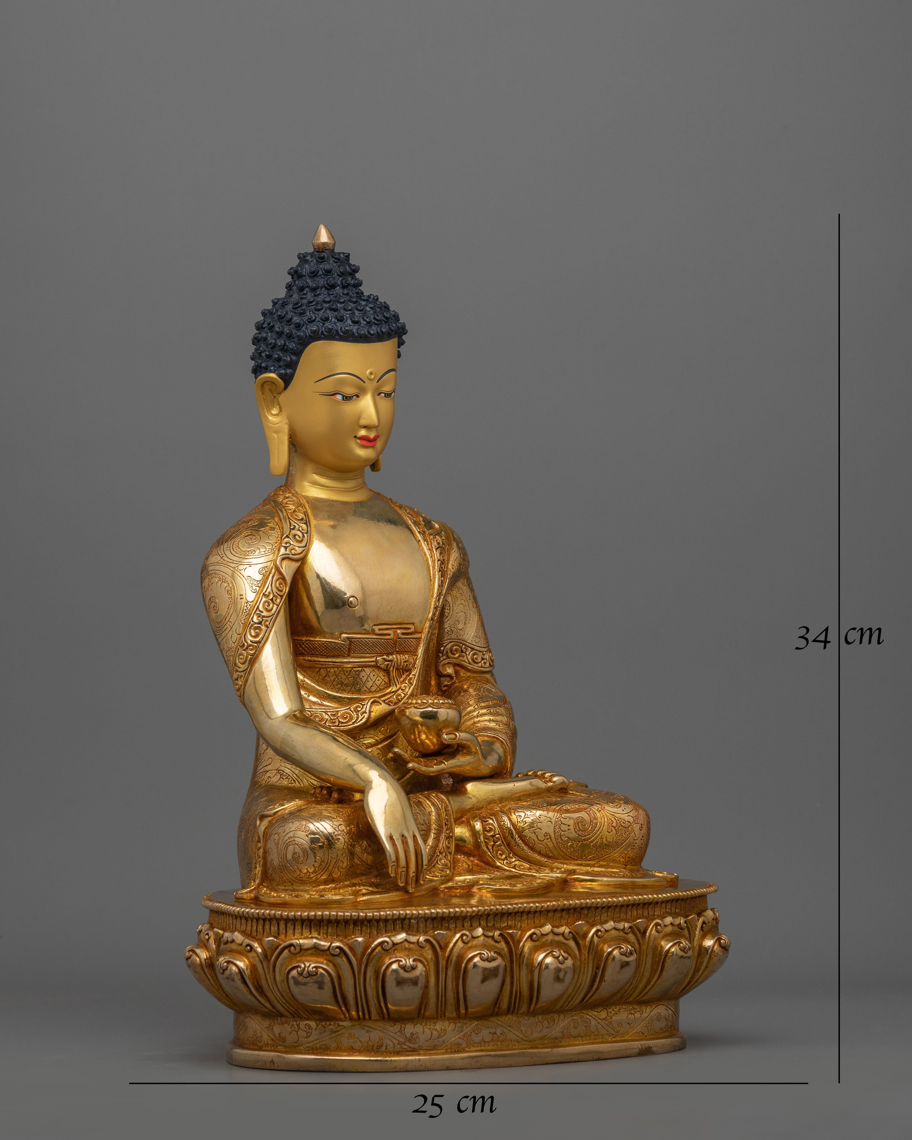Buddhist Meditating Shakyamuni Buddha Sculpture