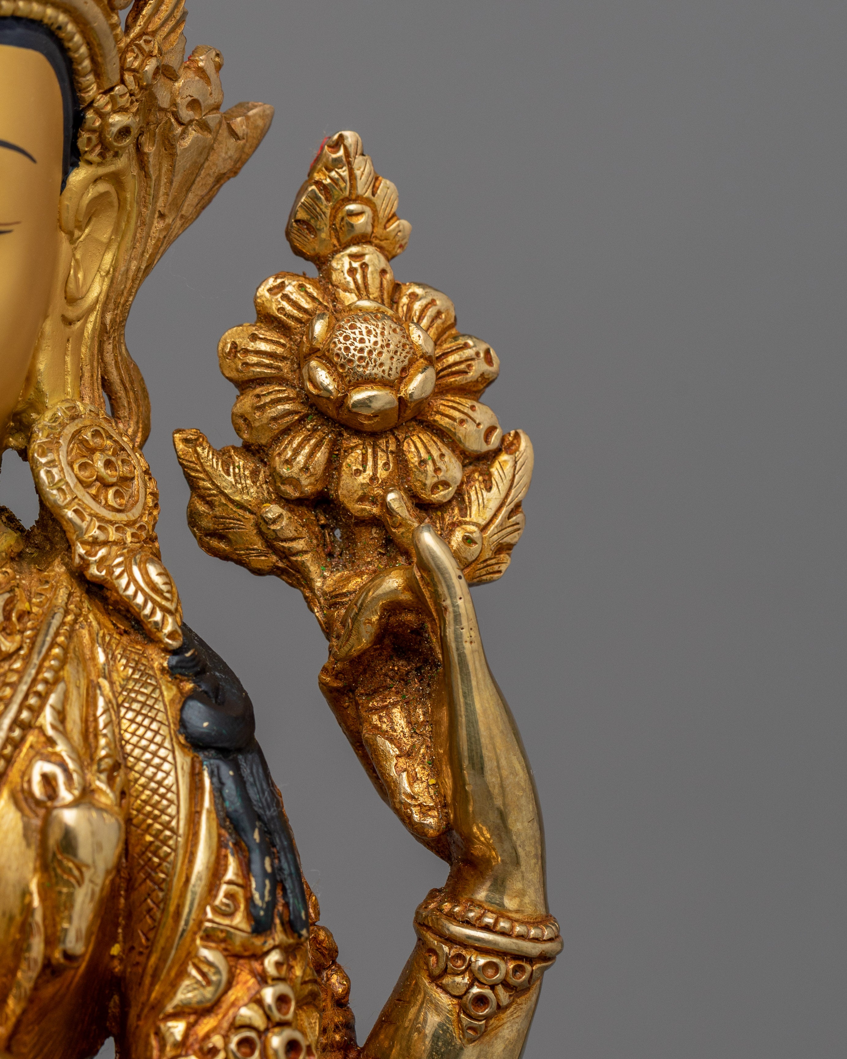 Himalayan 4-Armed Meditating Chenrezig Statue | The Bodhisattva of Compassion