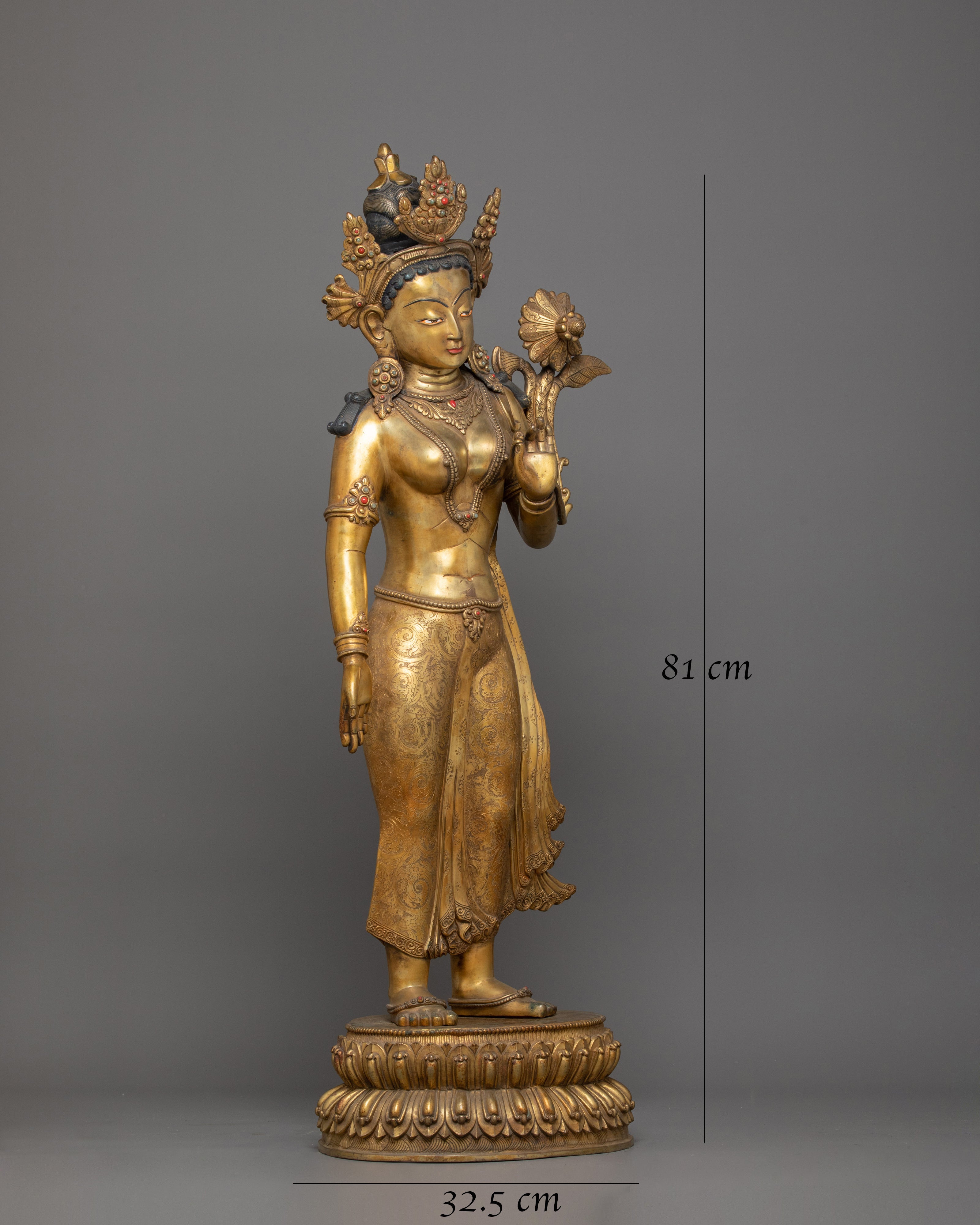 Goddess Standing Green Tara 