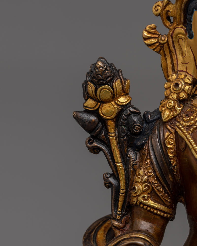Seven Eyes Deity White Tara Sculpture | Mother of all Buddhas