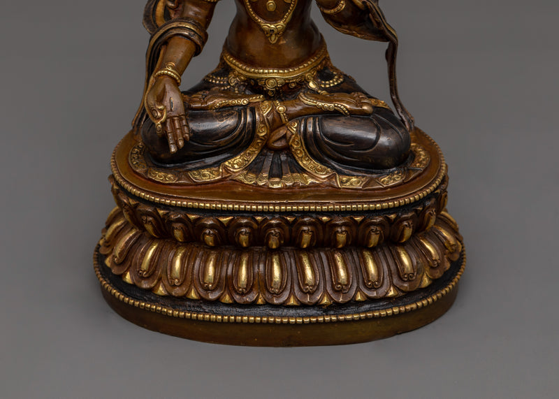 Seven Eyes Deity White Tara Sculpture | Mother of all Buddhas