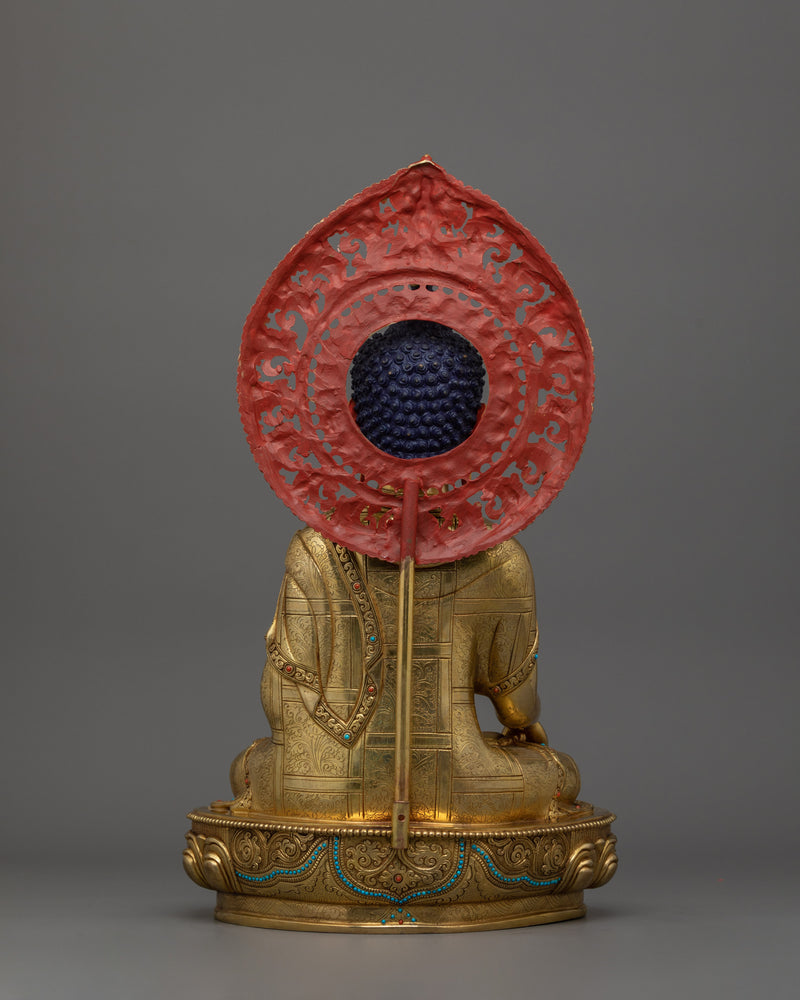 16.5 Inch Handmade Tibetan Shakyamuni Statue | Dharma Teacher
