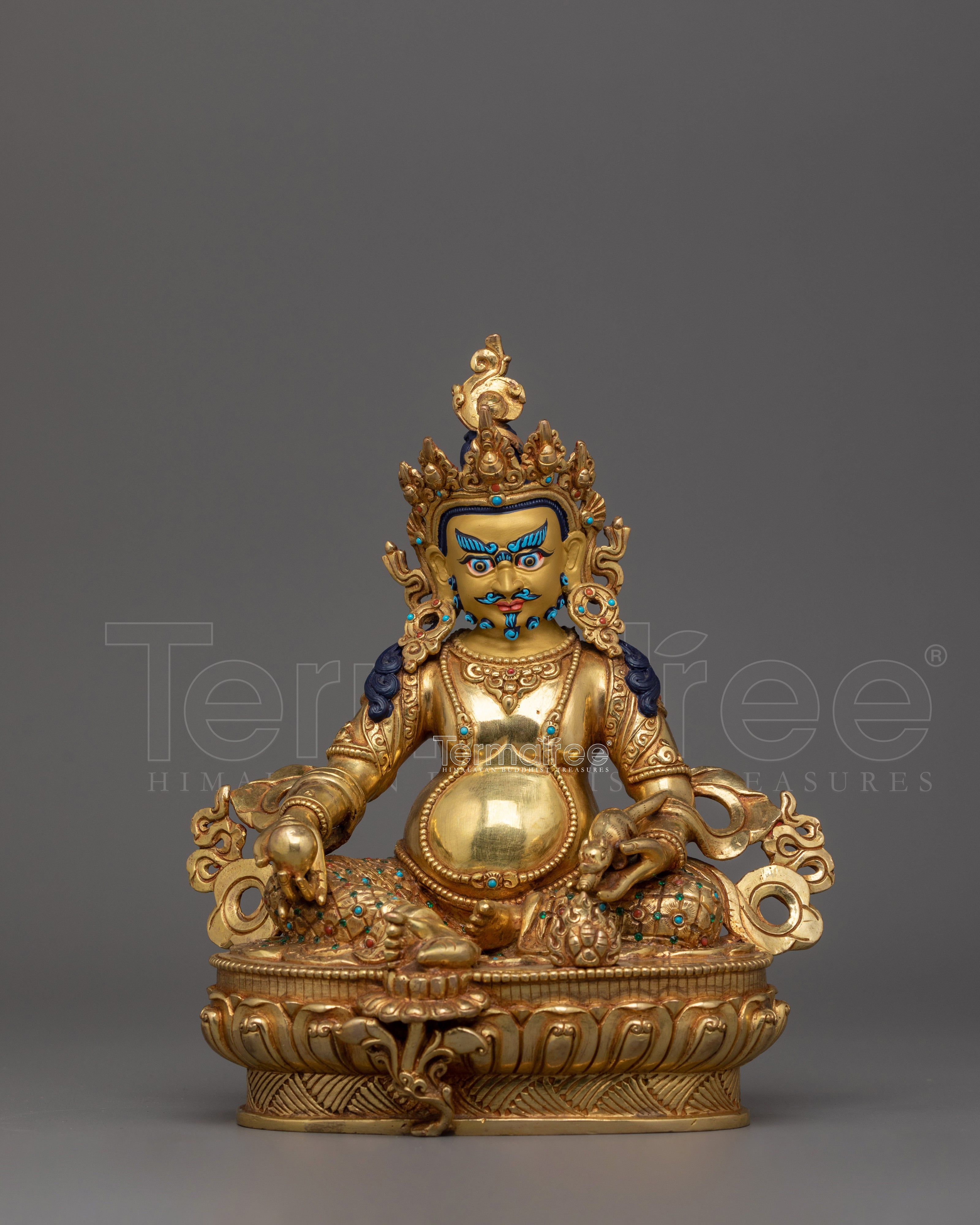 Tibetan Wealth God Dzambhala Statue | Spiritual Wealth and Prosperity Deity