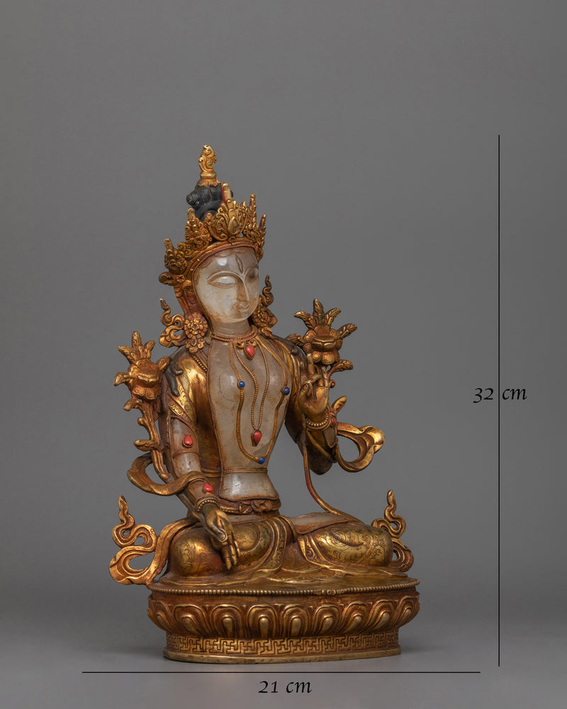 Buddhist Sculpture of White Tara