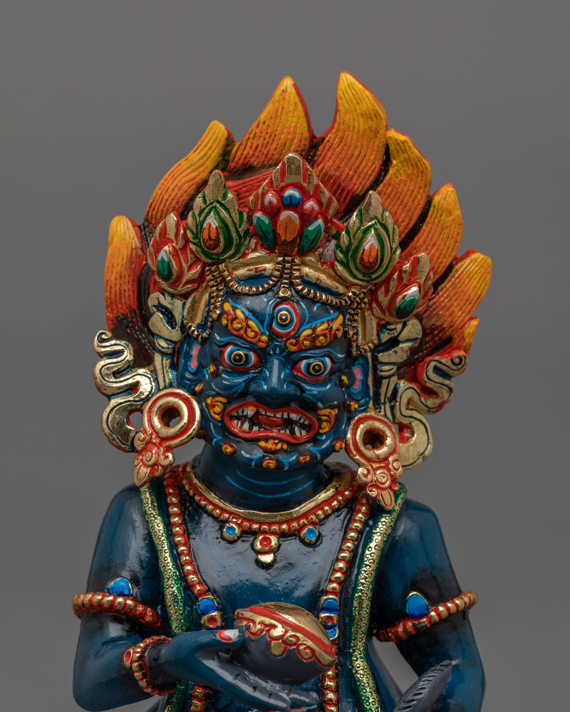 Wealth Deity Black Dzambhala Statue | A Symbol of Prosperity