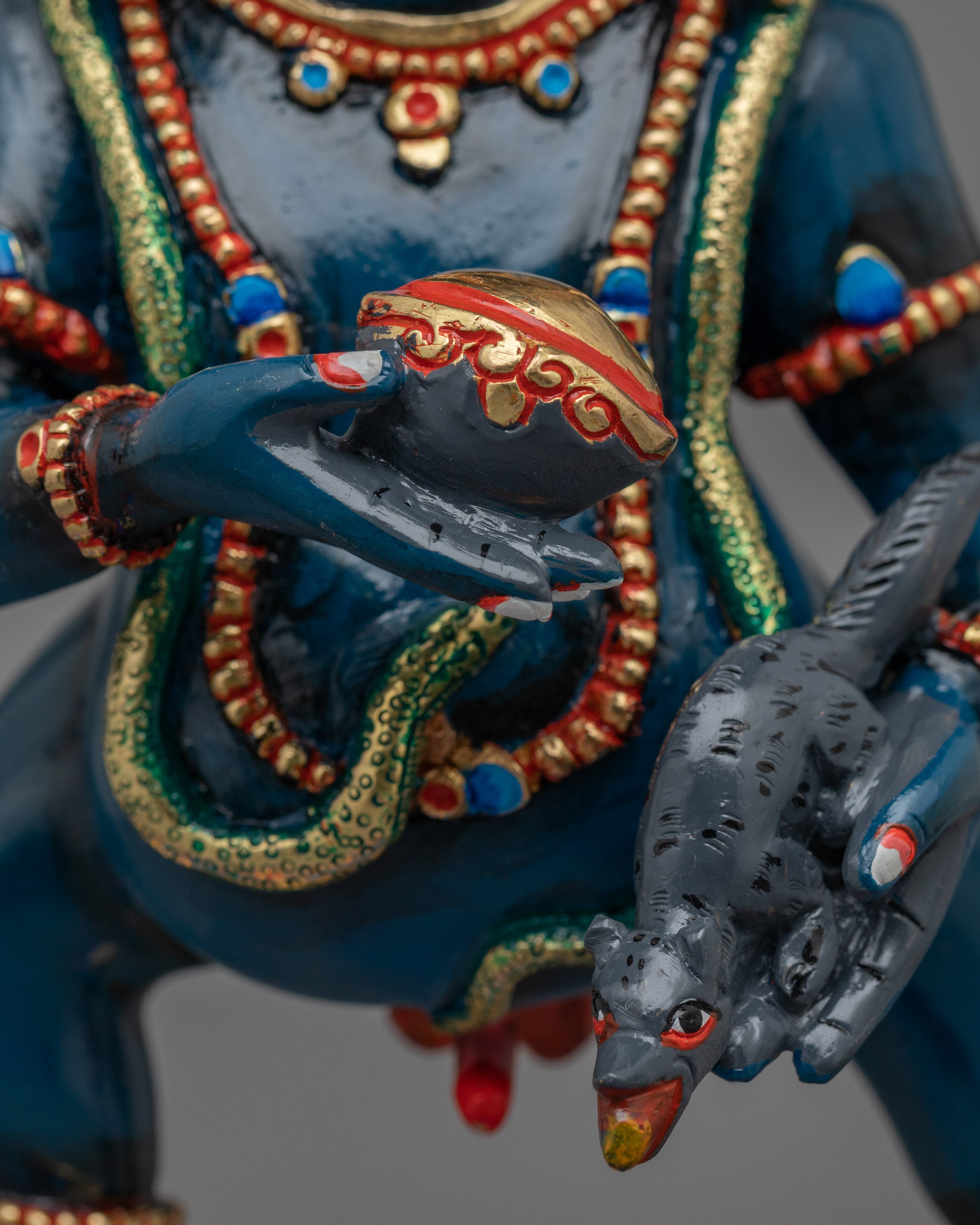 Wealth Deity Black Dzambhala Statue | A Symbol of Prosperity