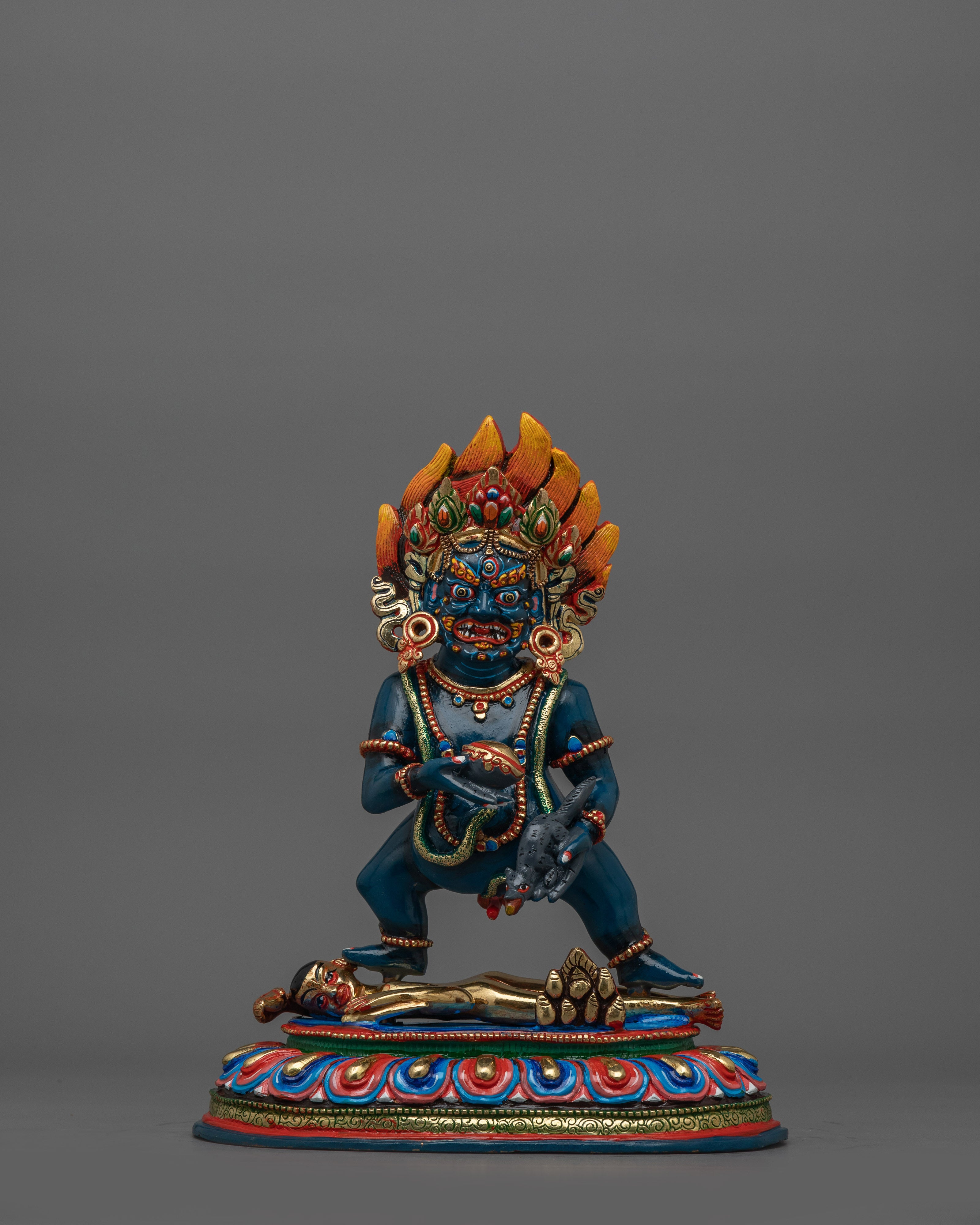 Wealth Deity Black Dzambhala Statue | A Symbol of Prosperity