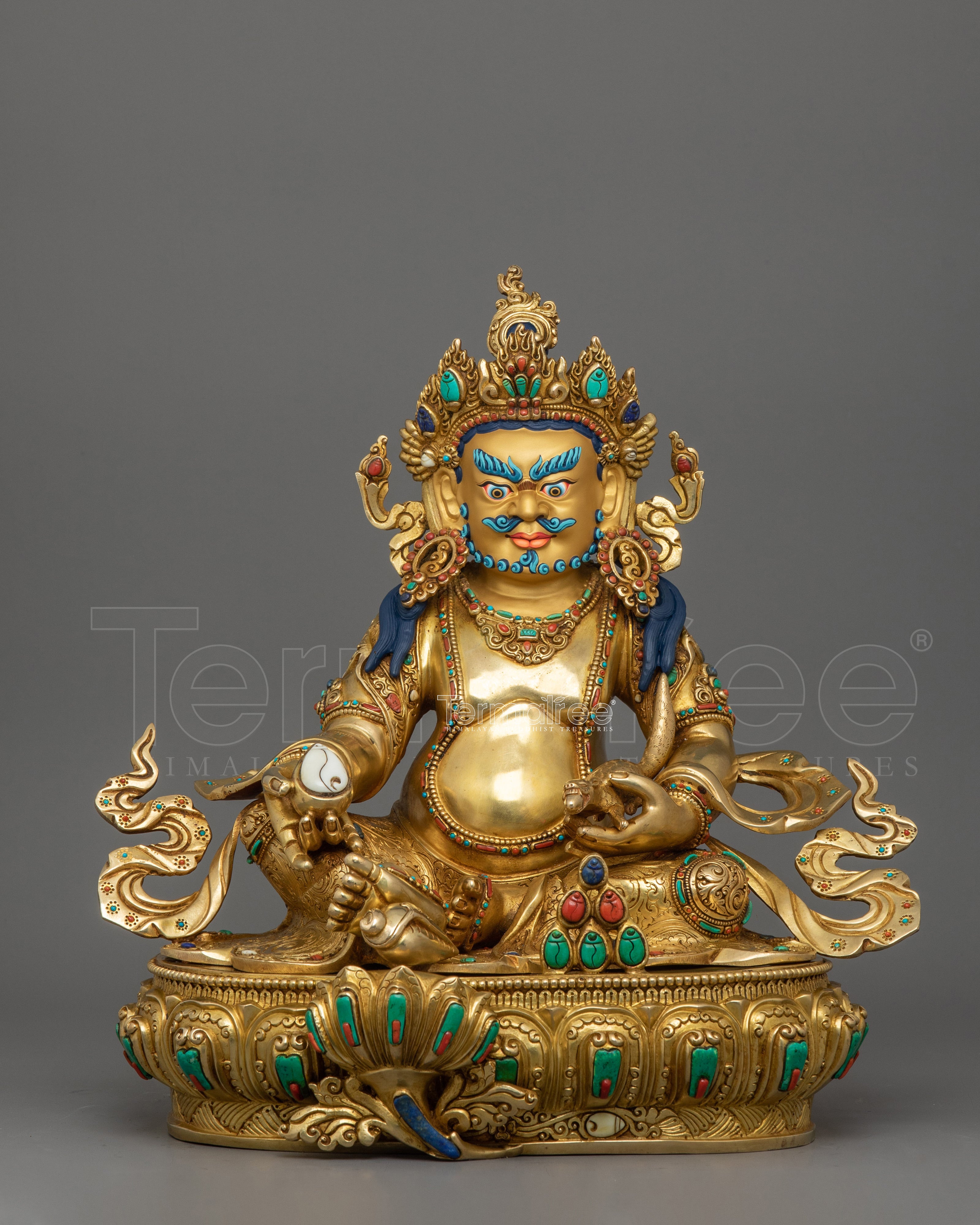 Spiritual Wealth God Dzambhala Statue | Symbol of Tantric Mastery