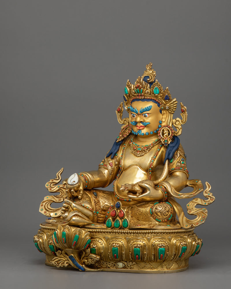 Spiritual Wealth God Dzambhala Statue | Symbol of Tantric Mastery