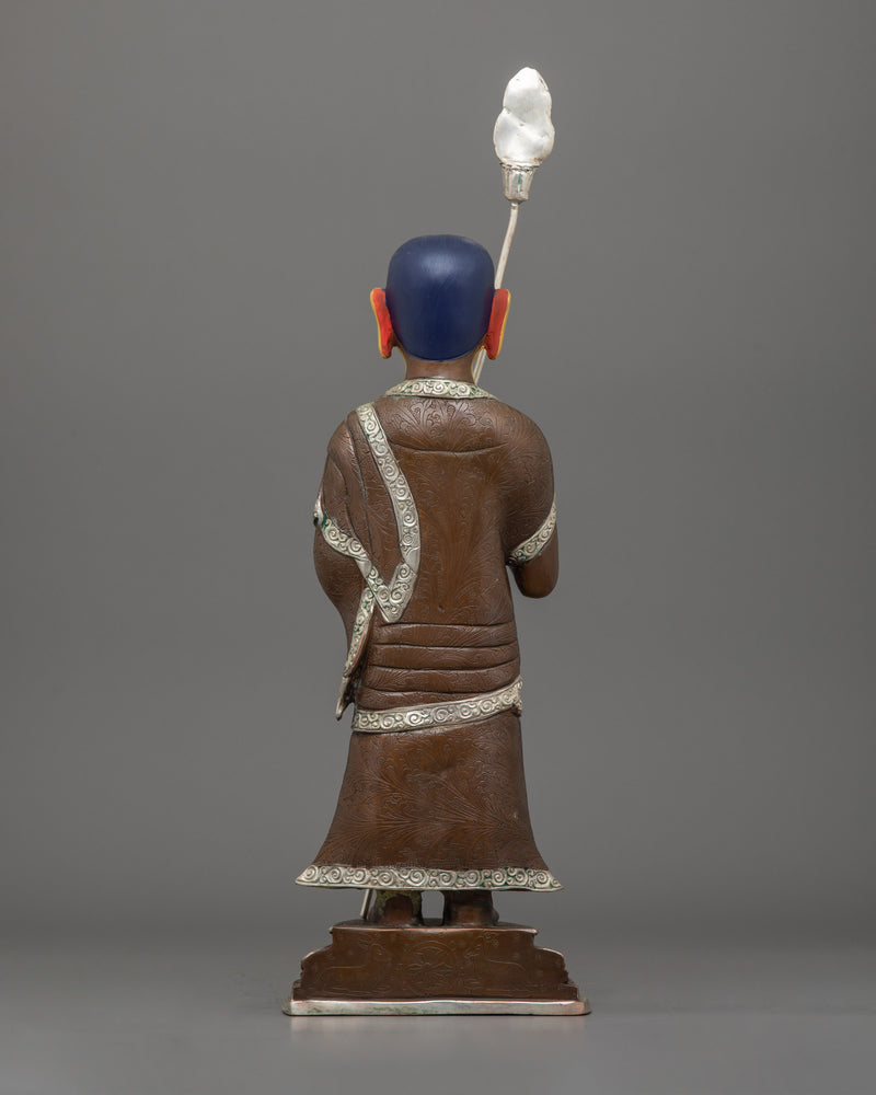 Handmade Statue of Shakyamuni Buddha with Two Disciples | The Buddha of Wisdom