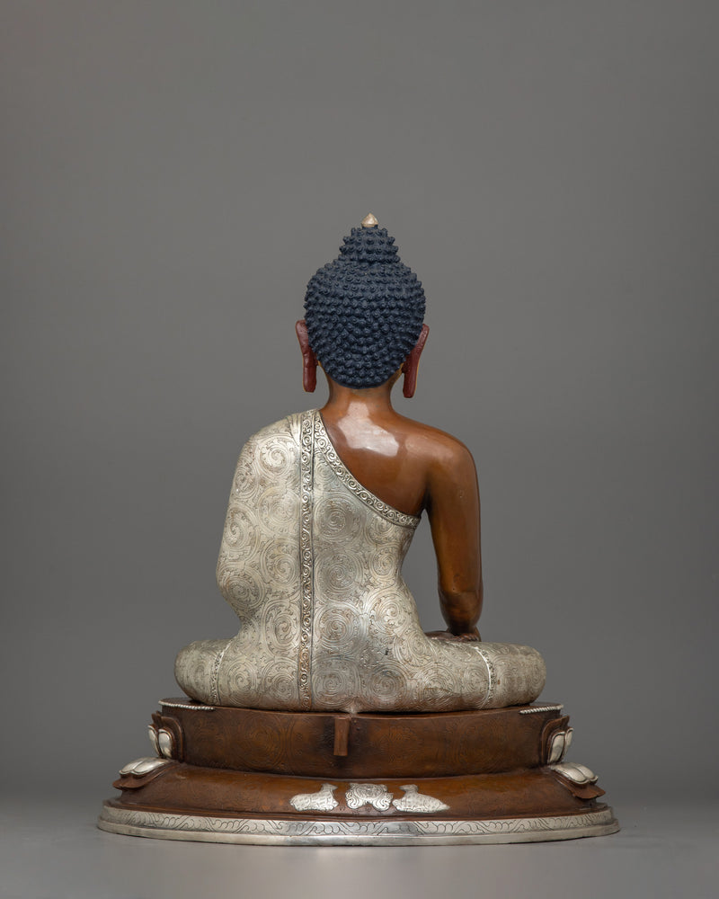 Handmade Statue of Shakyamuni Buddha with Two Disciples | The Buddha of Wisdom