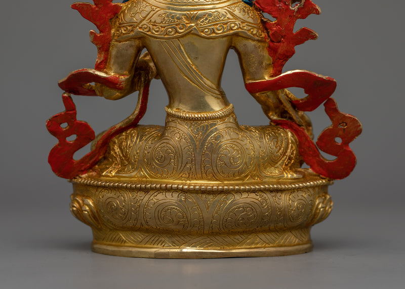 Green Tara Compassionate Buddhist Deity Figurine | Buddhist Art for Spiritual Growth