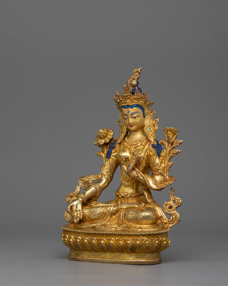 Sita Tara Buddhist Goddess Figurine | Sculpture for Healing and Longevity