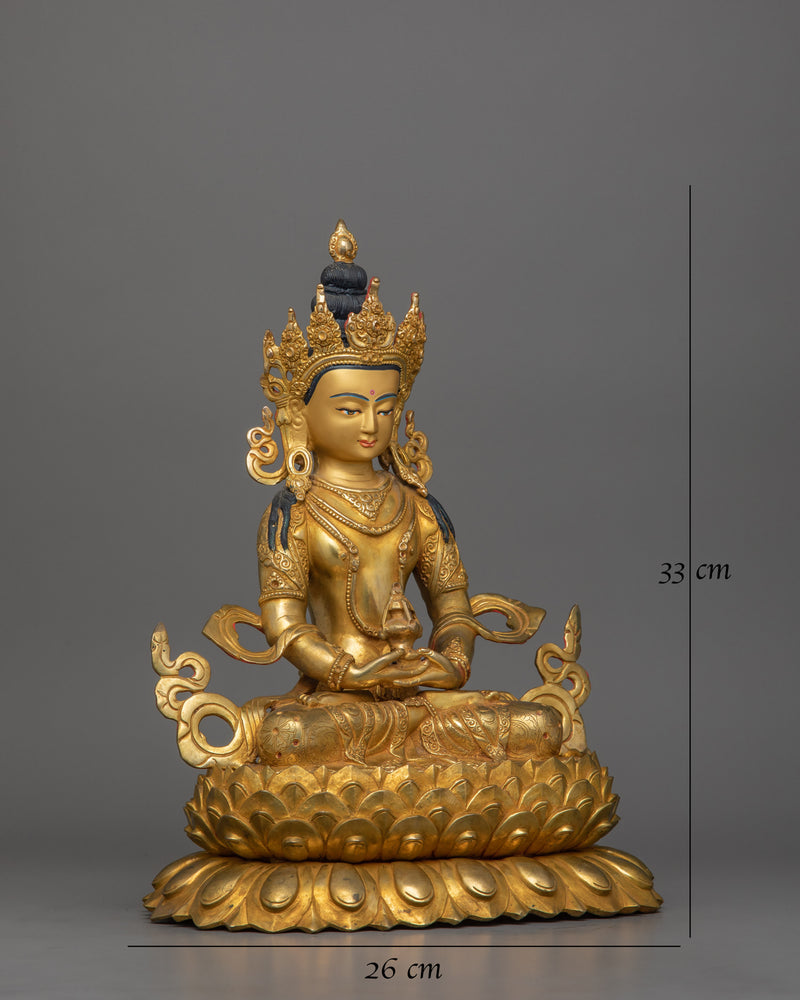 Enlightened Buddha Amitayus Sculpture