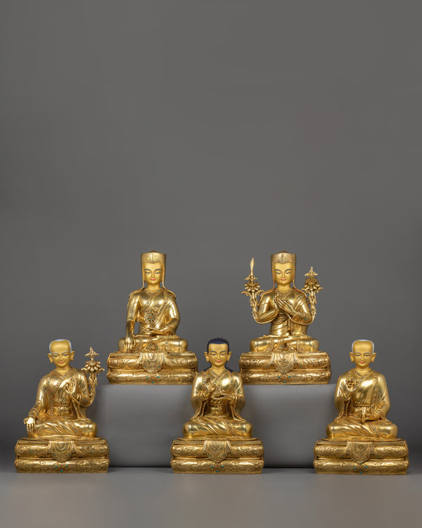 five-shakya-master-set-statue