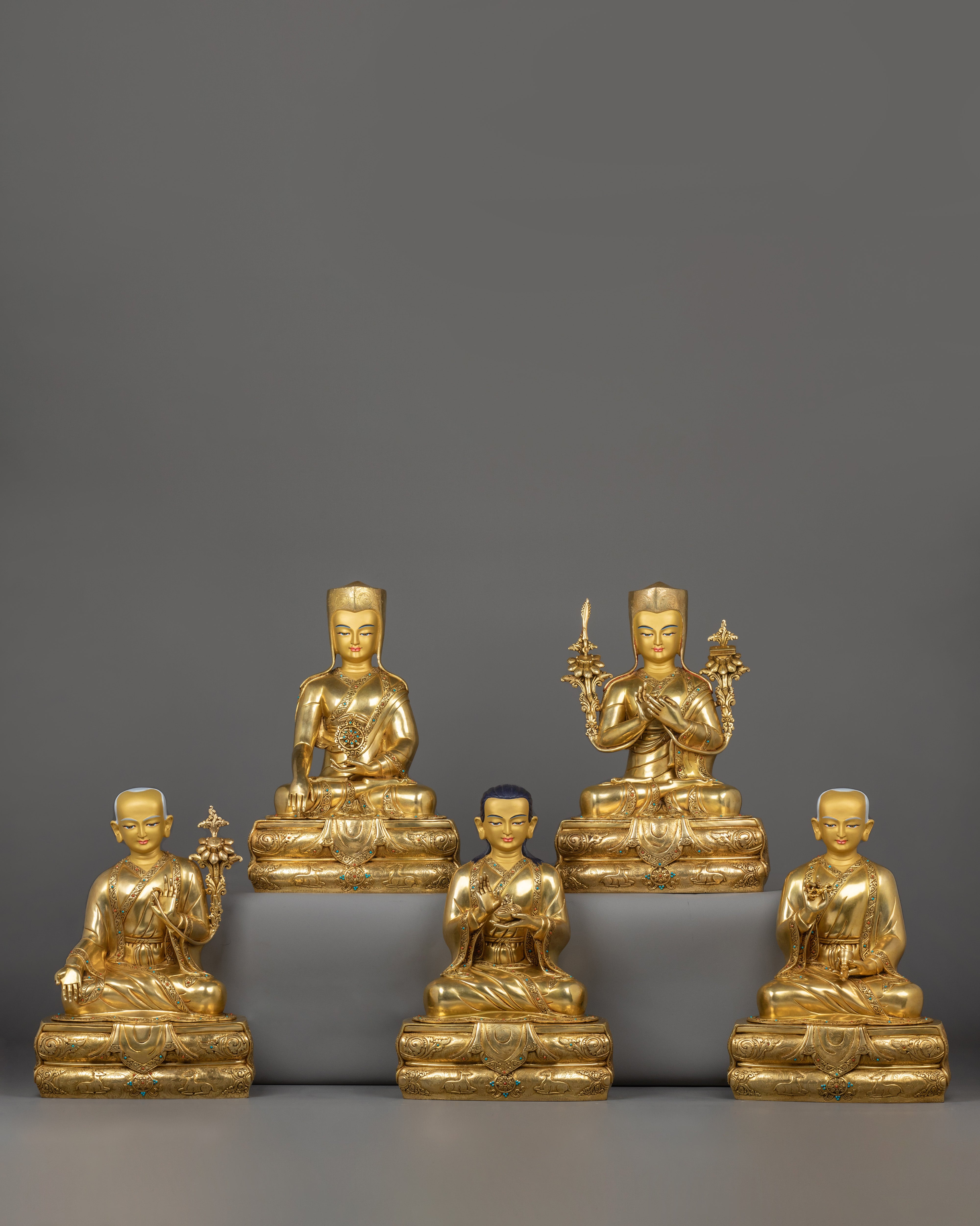 Five Shakya Master Set Statue | Five Master in One Frame