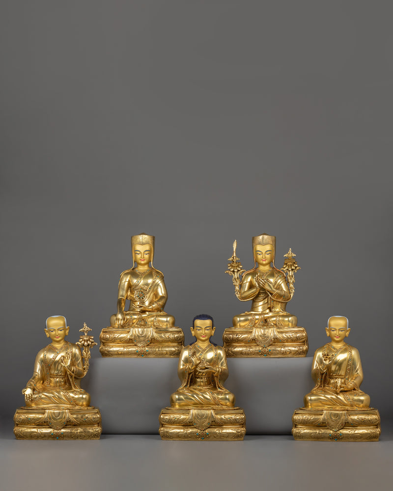 five-shakya-master-set-statue