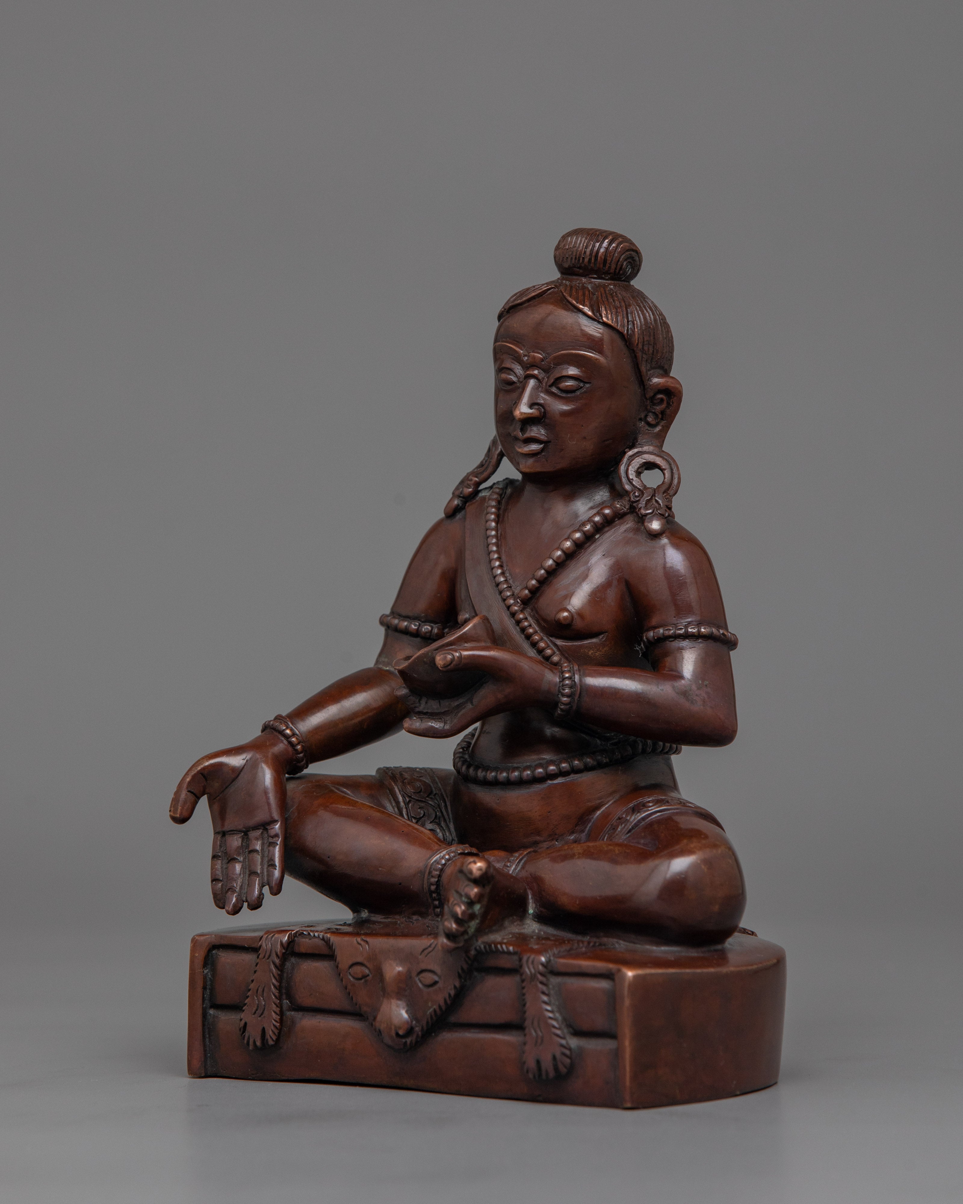 Handmade Mahasiddha Statue | Master of Tantra, Spiritual Power and Enlightenment
