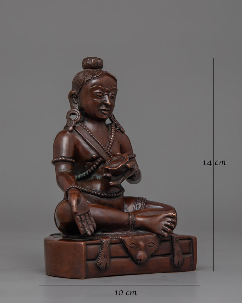 Handmade Mahasiddha Statue | Master of Tantra, Spiritual Power and Enlightenment