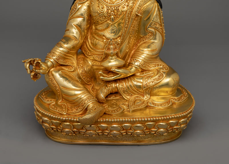 Handmade Tibetan Tantric Master Guru Rinpoche Statue | Buddha of Transformation