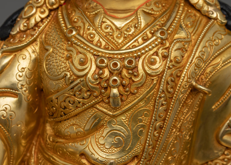 Handmade Tibetan Tantric Master Guru Rinpoche Statue | Buddha of Transformation