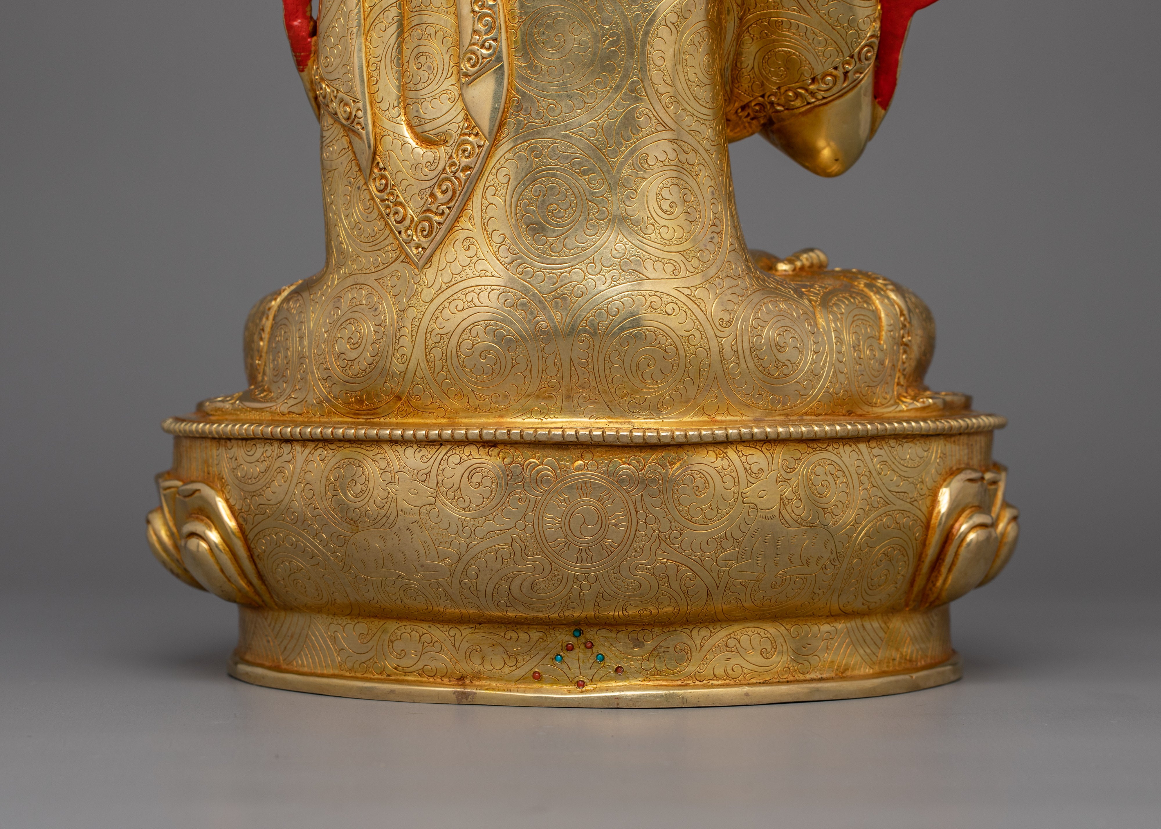 Himalayan Tsongkhapa Trio Set Statue | Spiritual Masters of Tibetan Buddhism
