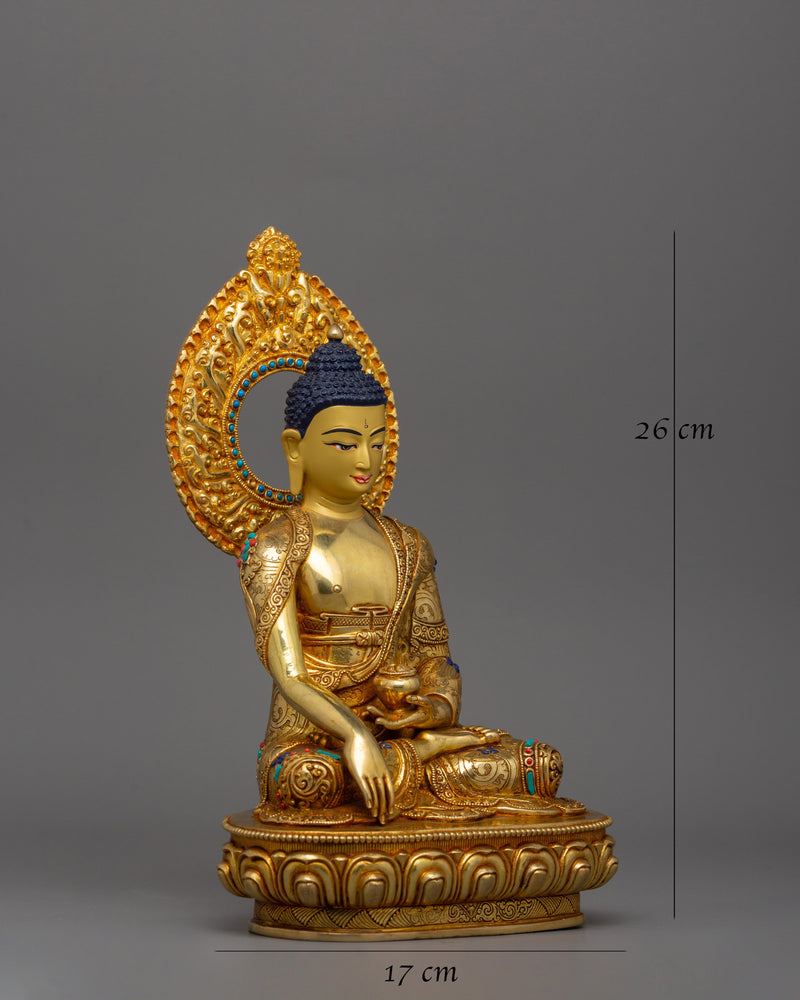 Tibetan Figurine of Buddhist deity shakyamuni Buddha 