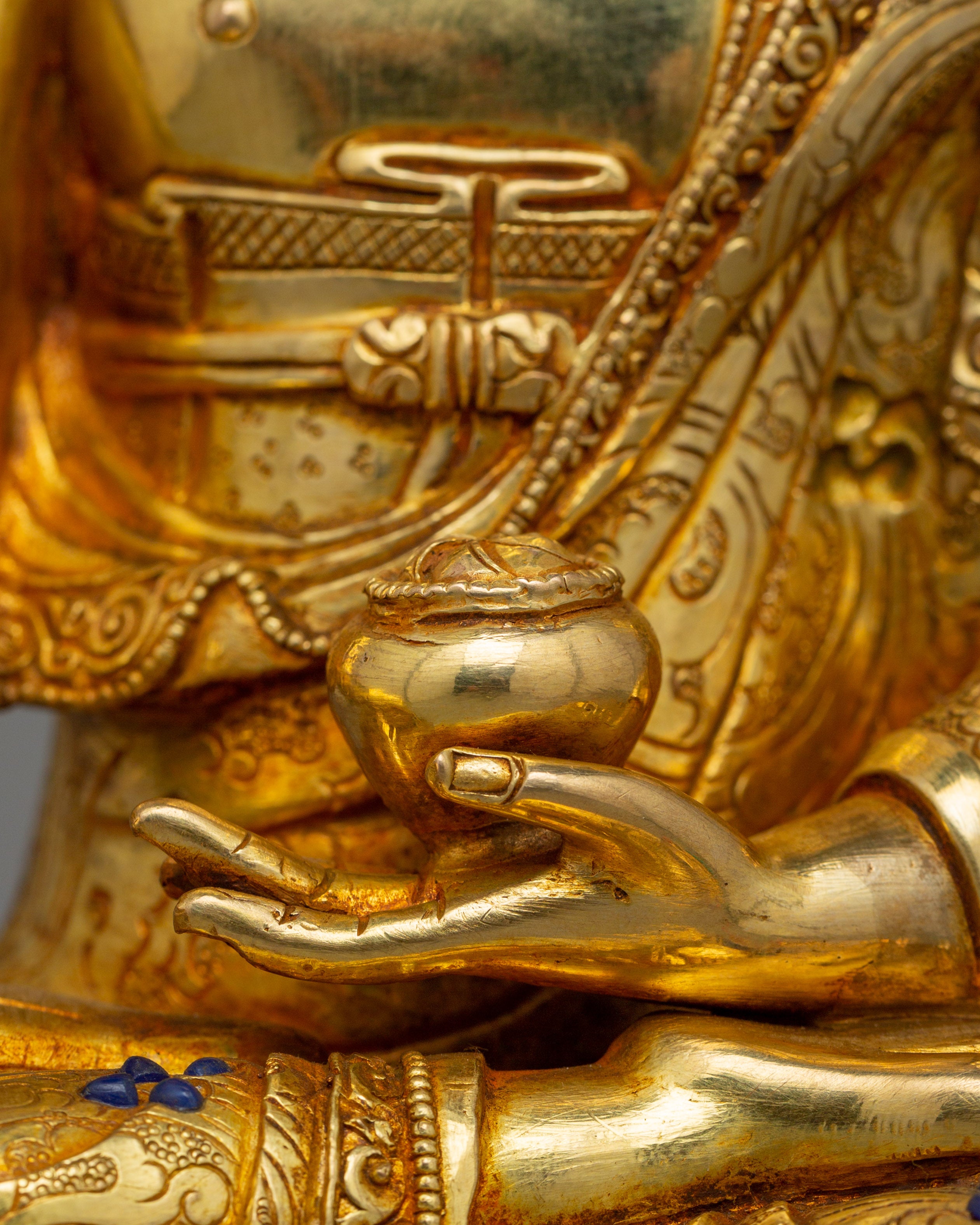 Tibetan Figurine of Buddhist Deity Shakyamuni Buddha | The Enlightened Dharma Teacher