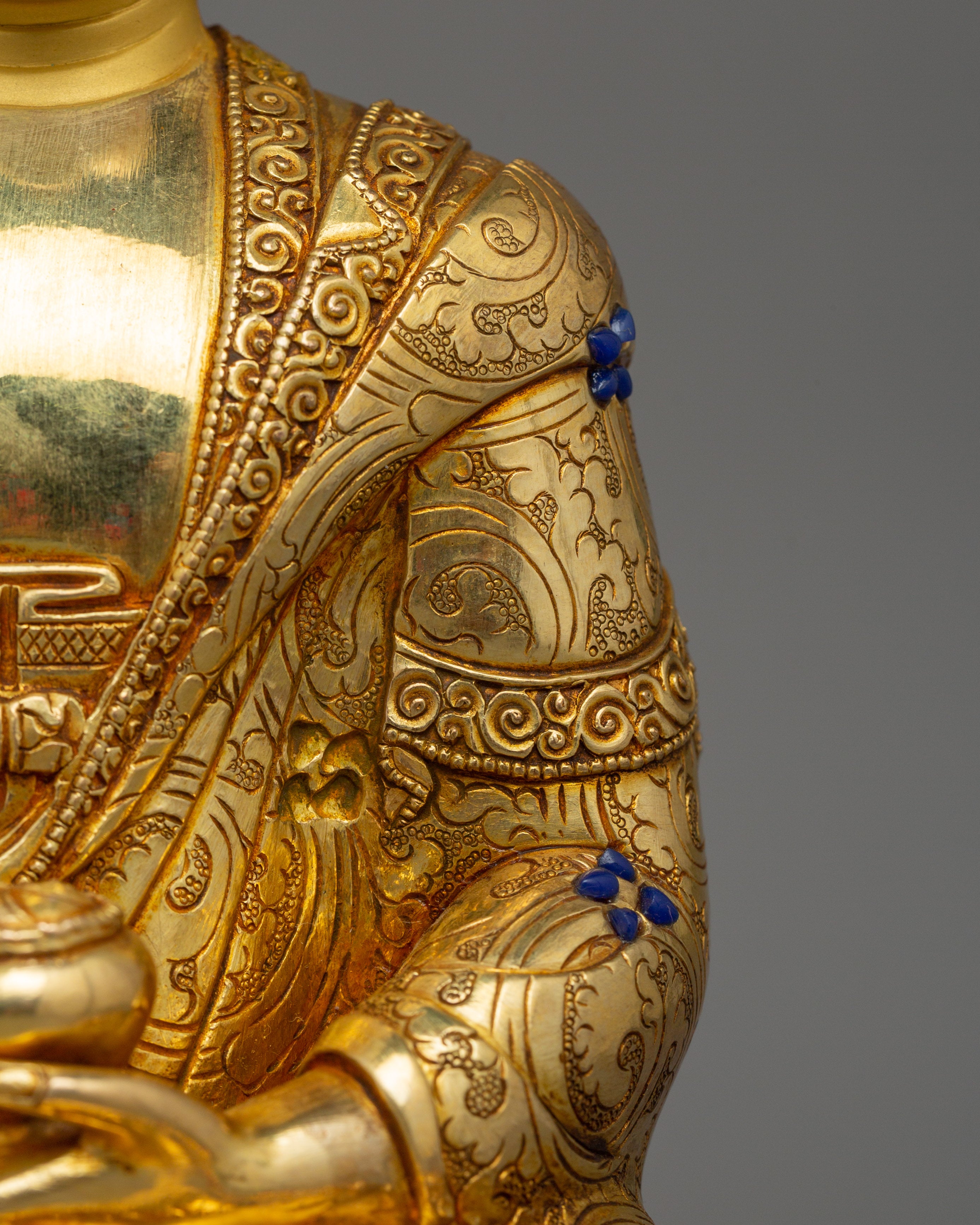 Tibetan Figurine of Buddhist Deity Shakyamuni Buddha | The Enlightened Dharma Teacher