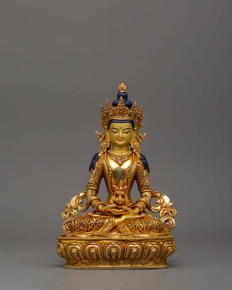 Handmade Sculpture of Longevity Deity Amitayus | The Buddha of Longevity